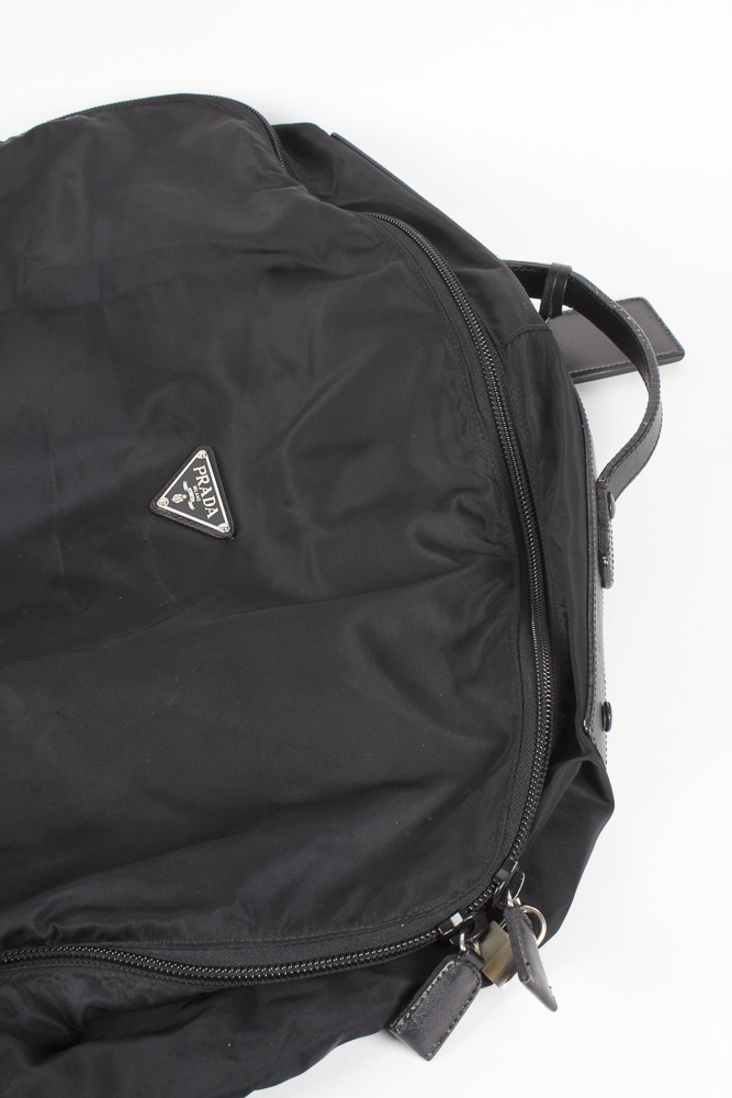 Prada Black Nylon Garment Bag