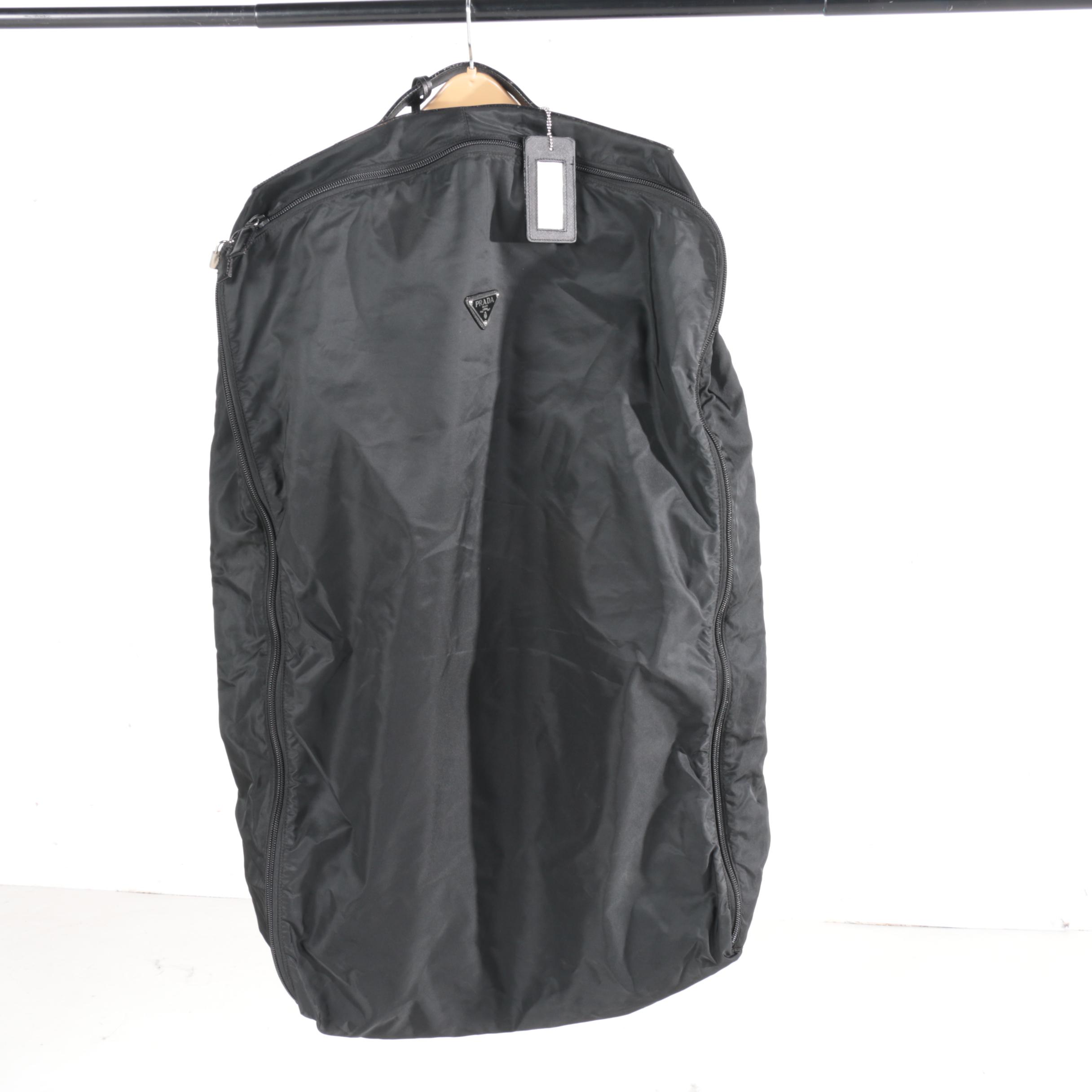 Prada Black Nylon Garment Bag