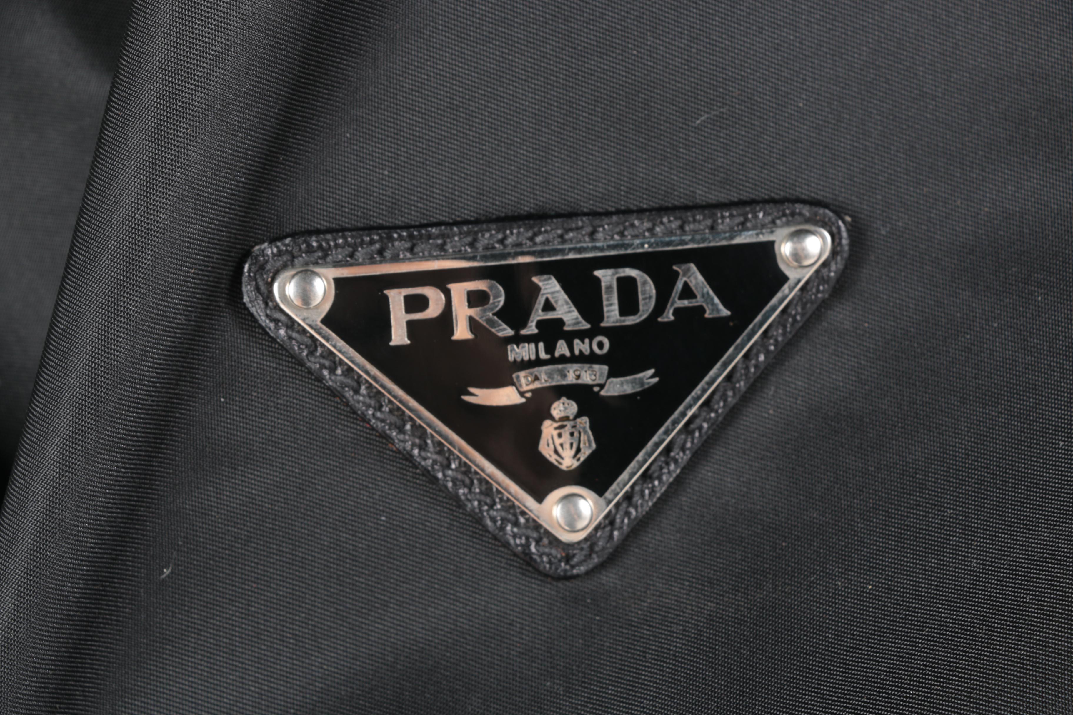 Prada Black Nylon Garment Bag