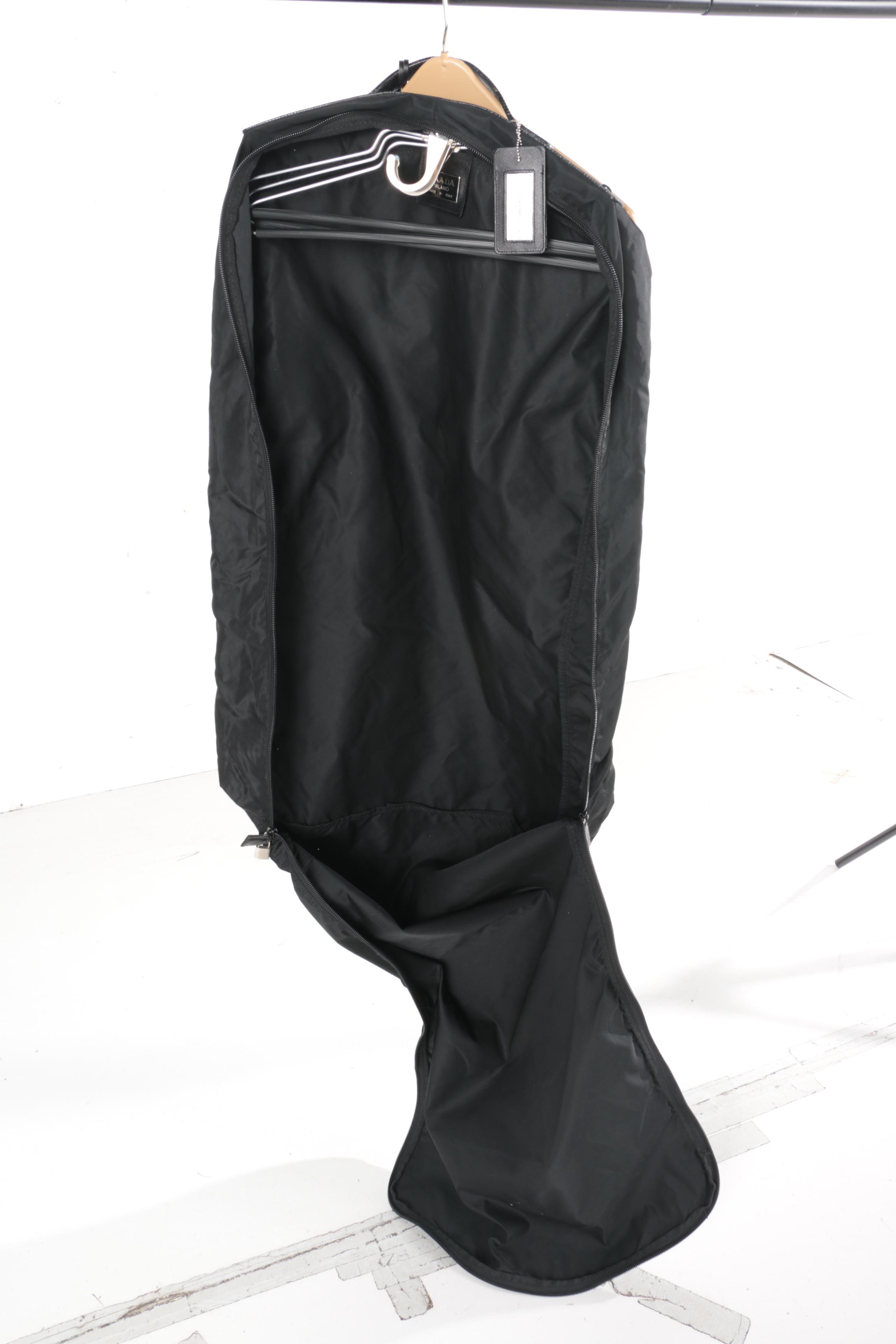 Prada Black Nylon Garment Bag