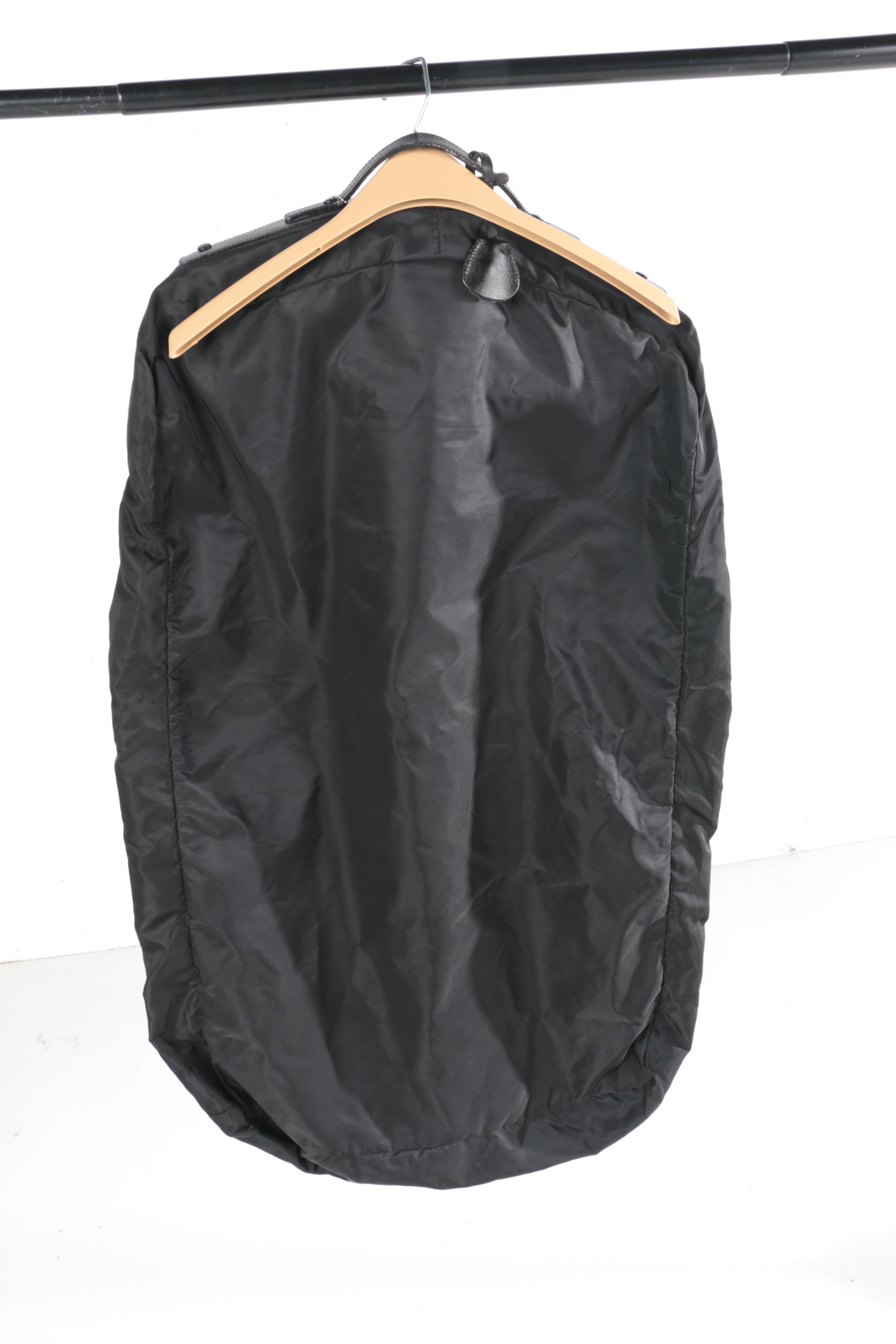 Prada Black Nylon Garment Bag