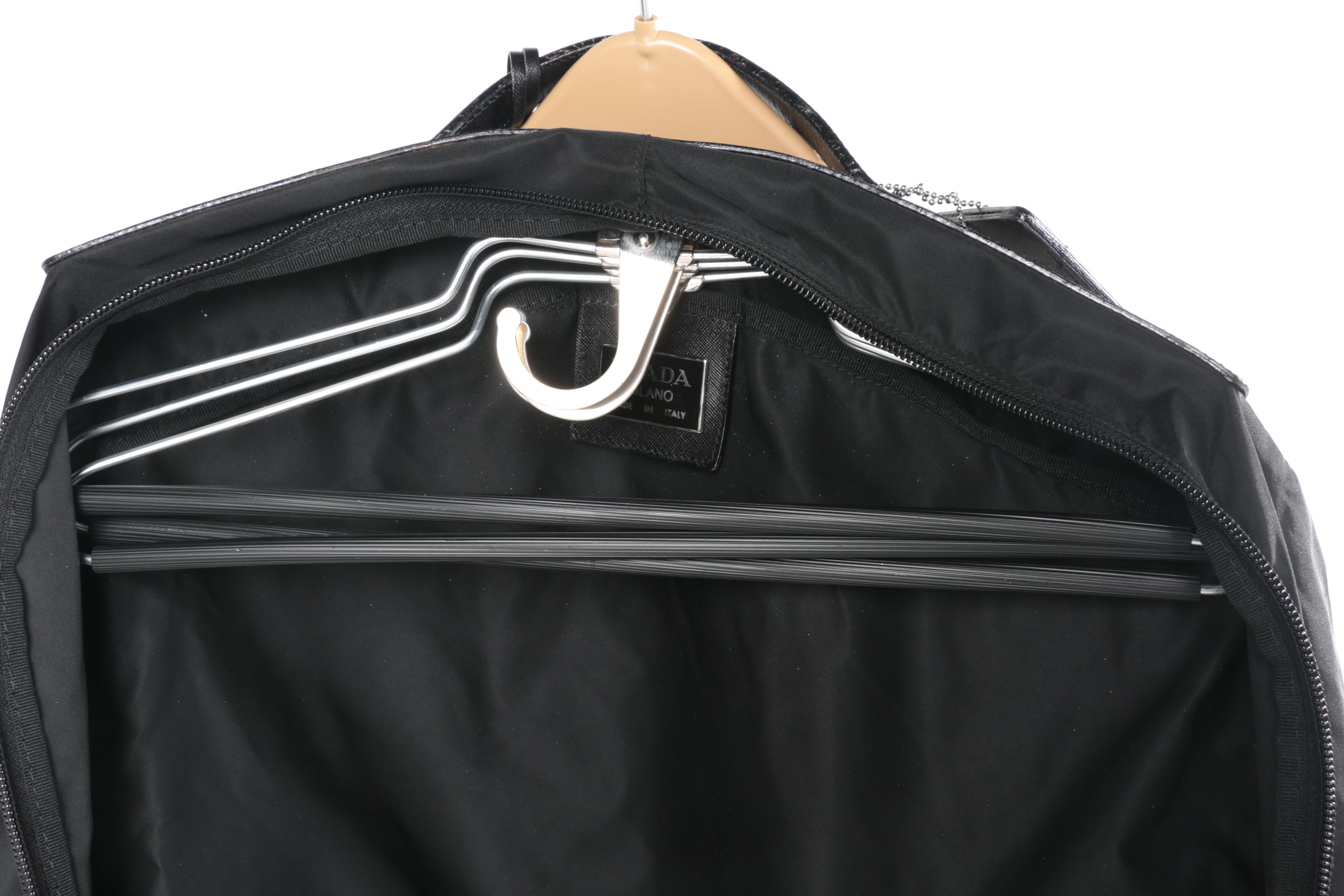 Prada Black Nylon Garment Bag