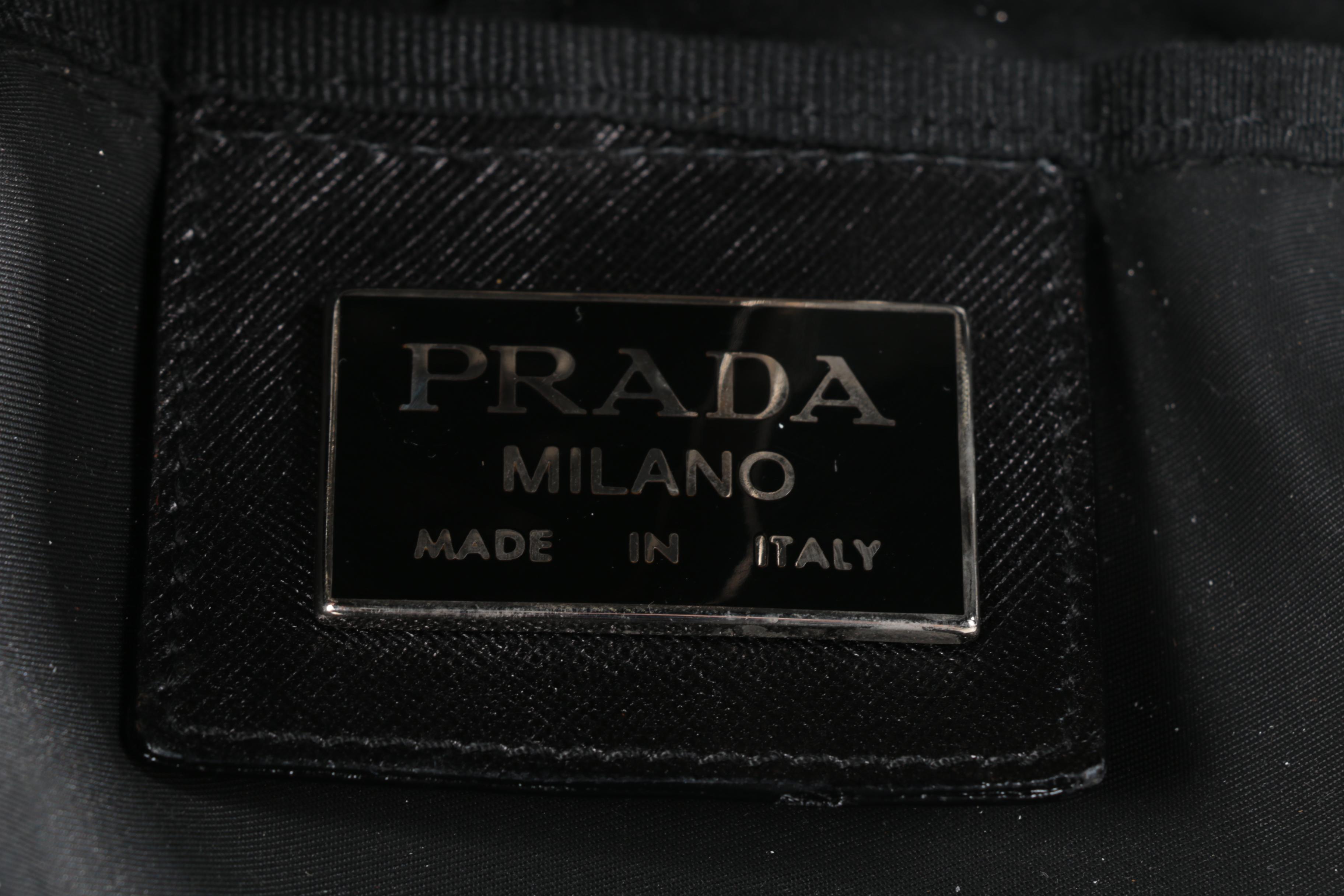 Prada Black Nylon Garment Bag