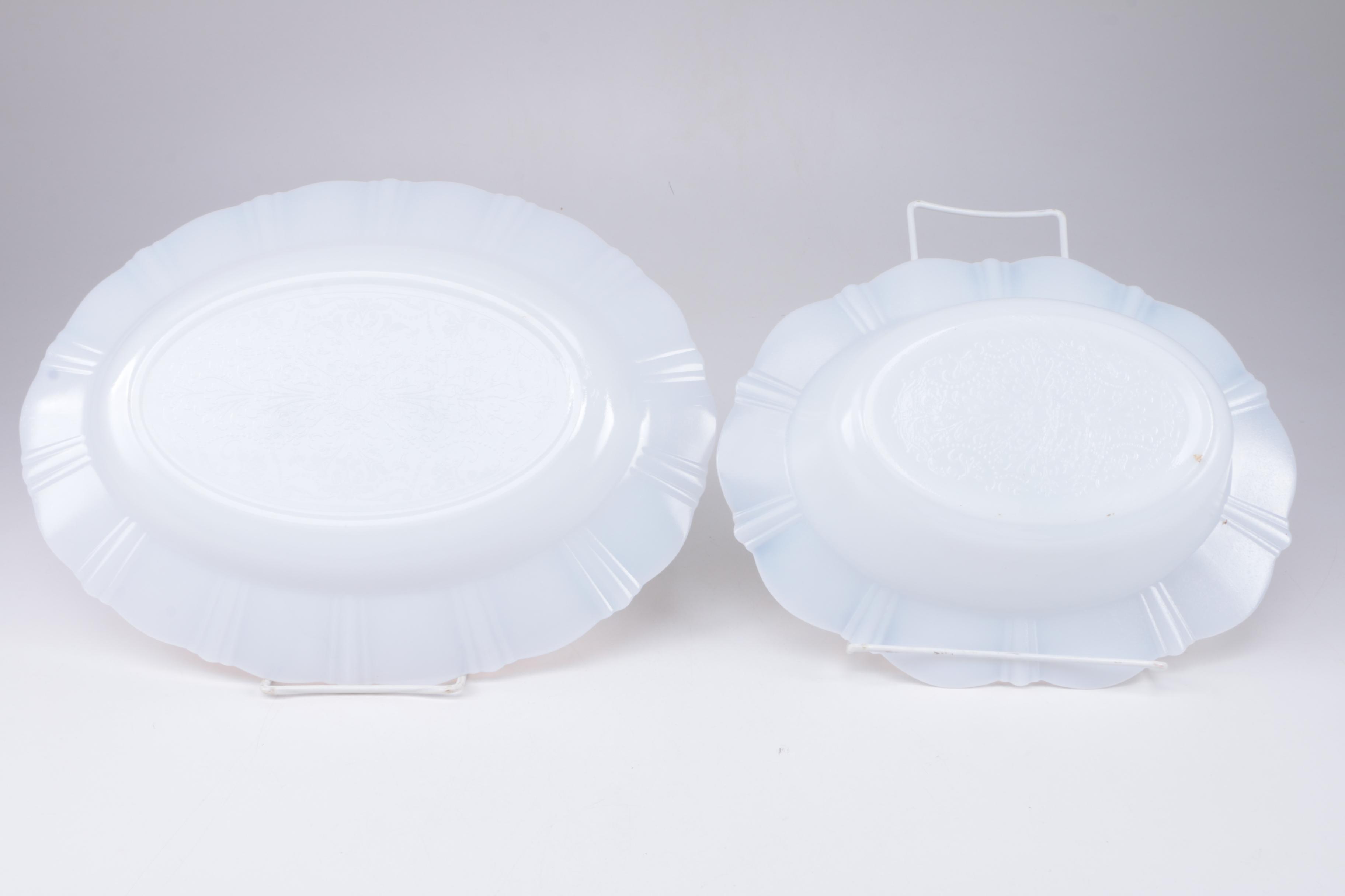 Depression Glass MacBeth-Evans "American Sweetheart Monax" Tableware, Circa 1930