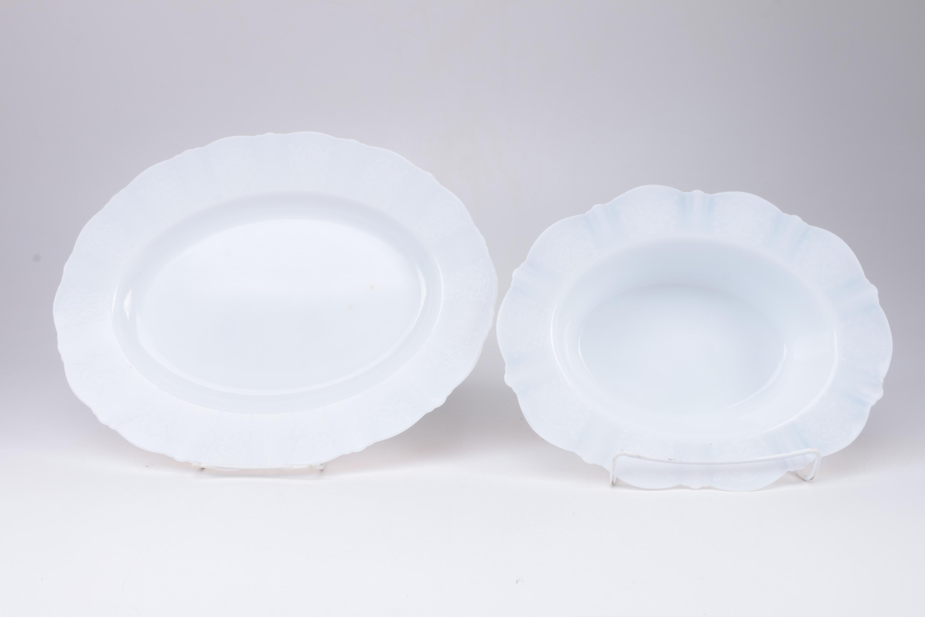 Depression Glass MacBeth-Evans "American Sweetheart Monax" Tableware, Circa 1930