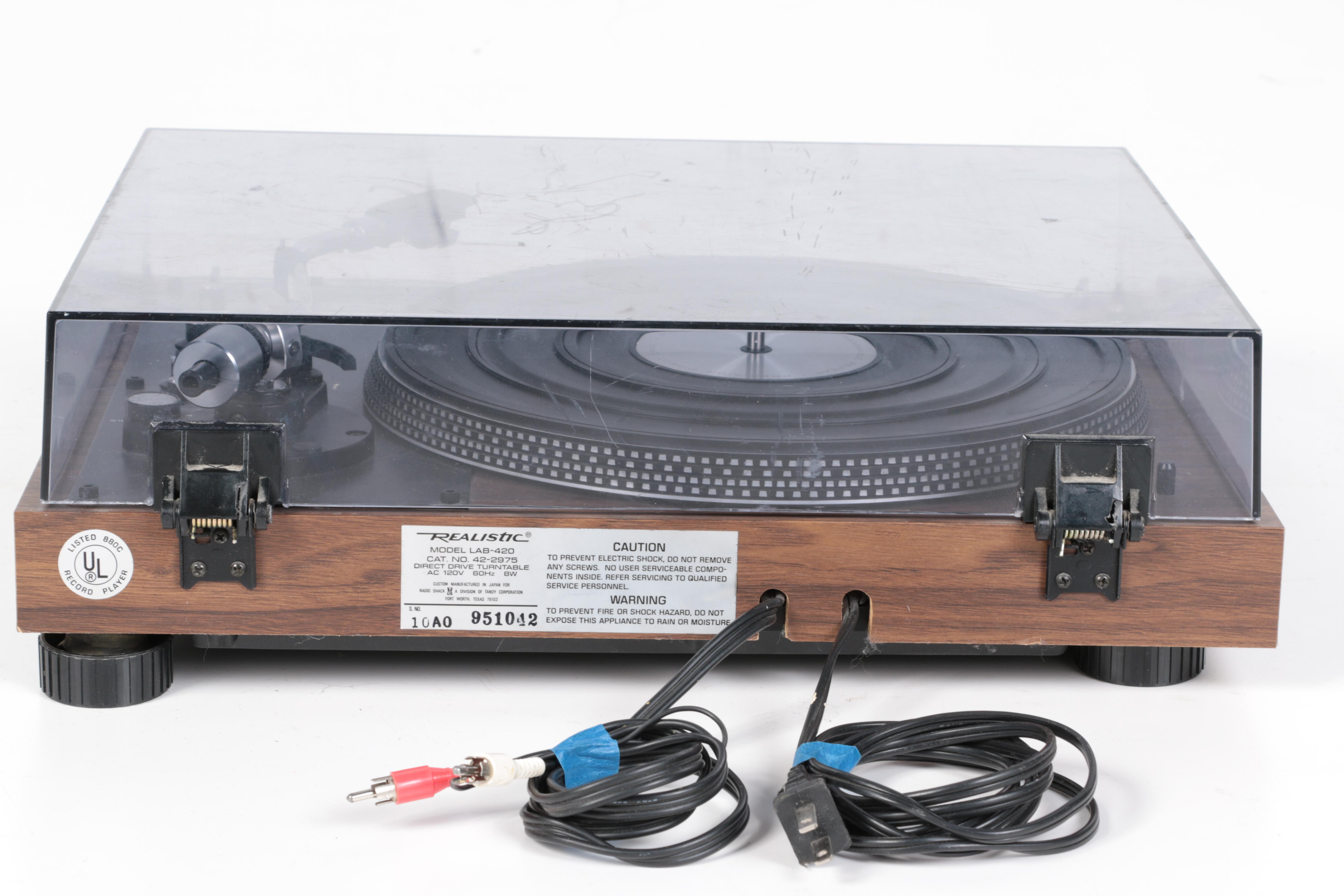 Realistic Model LAB-420 Turntable