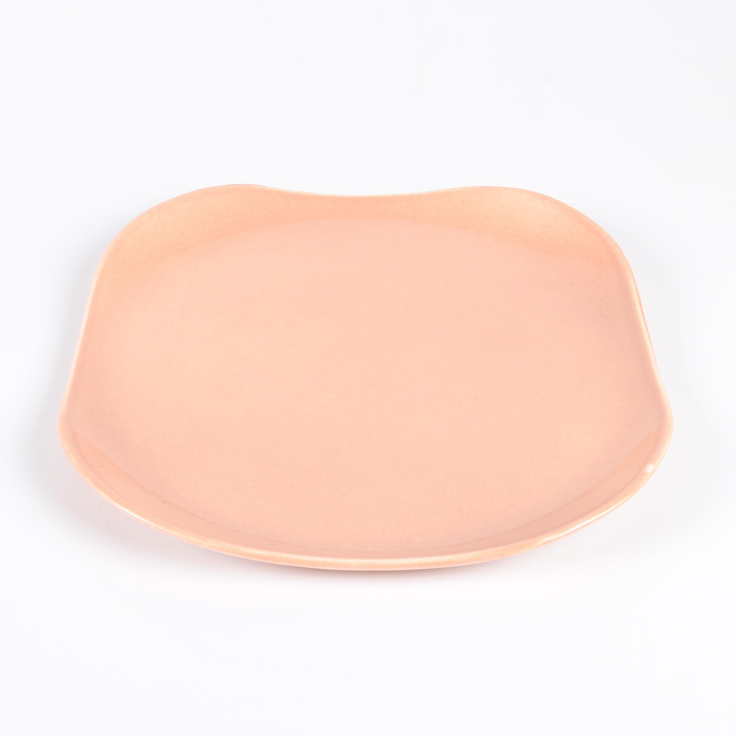 Steubenville Russel Wright "American Modern Coral" Chop Plate