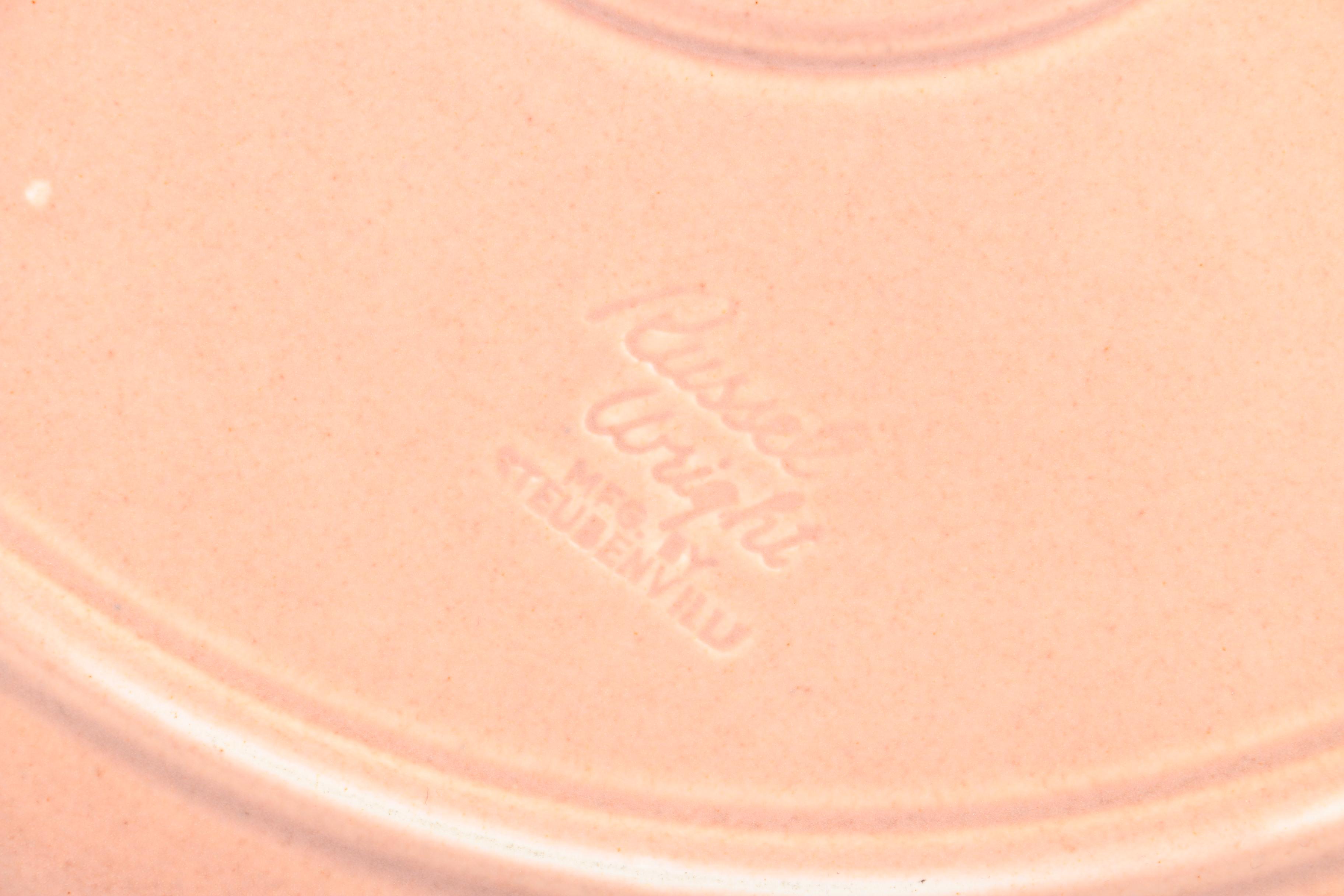 Steubenville Russel Wright "American Modern Coral" Chop Plate