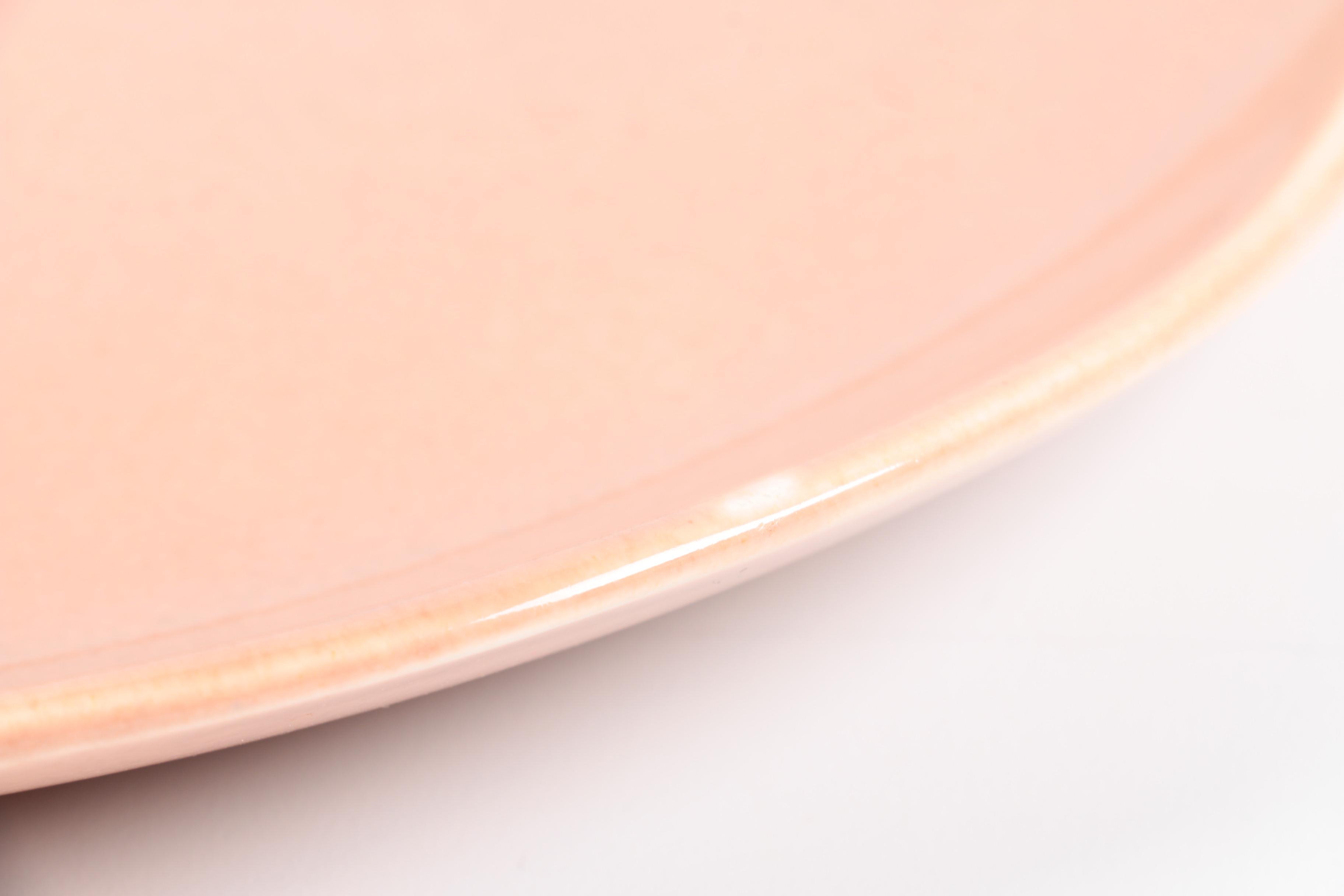 Steubenville Russel Wright "American Modern Coral" Chop Plate