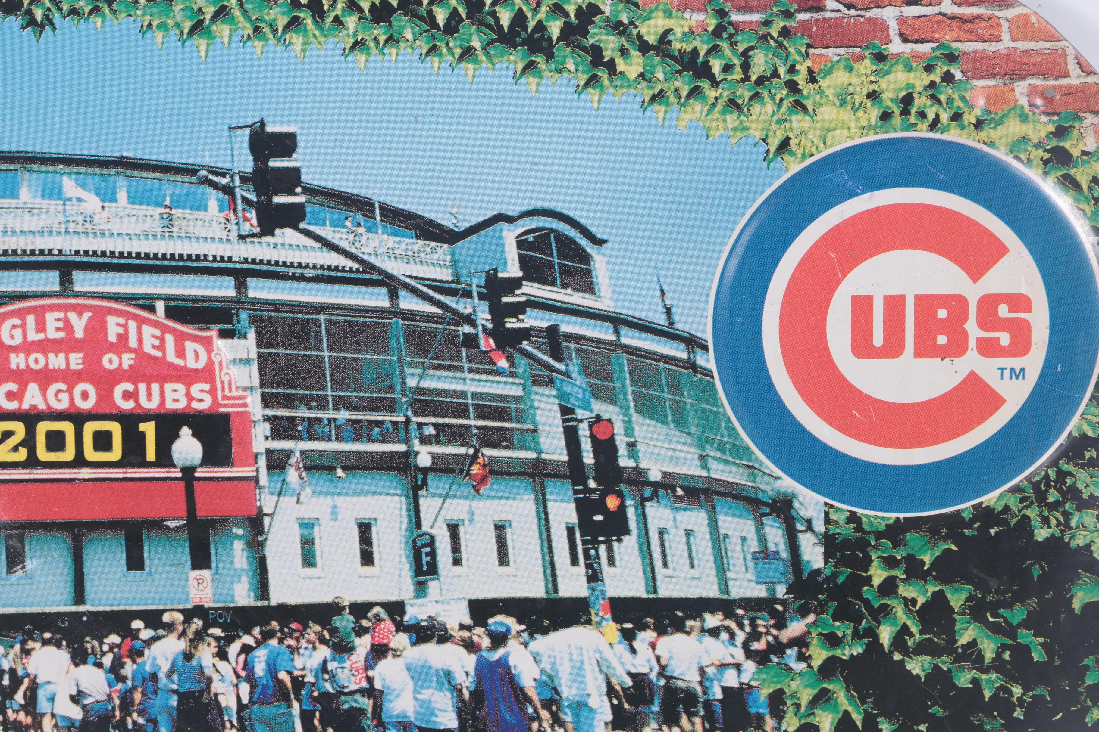 Chicago Cubs Old Style Beer Sign Featuring Wrigley Field