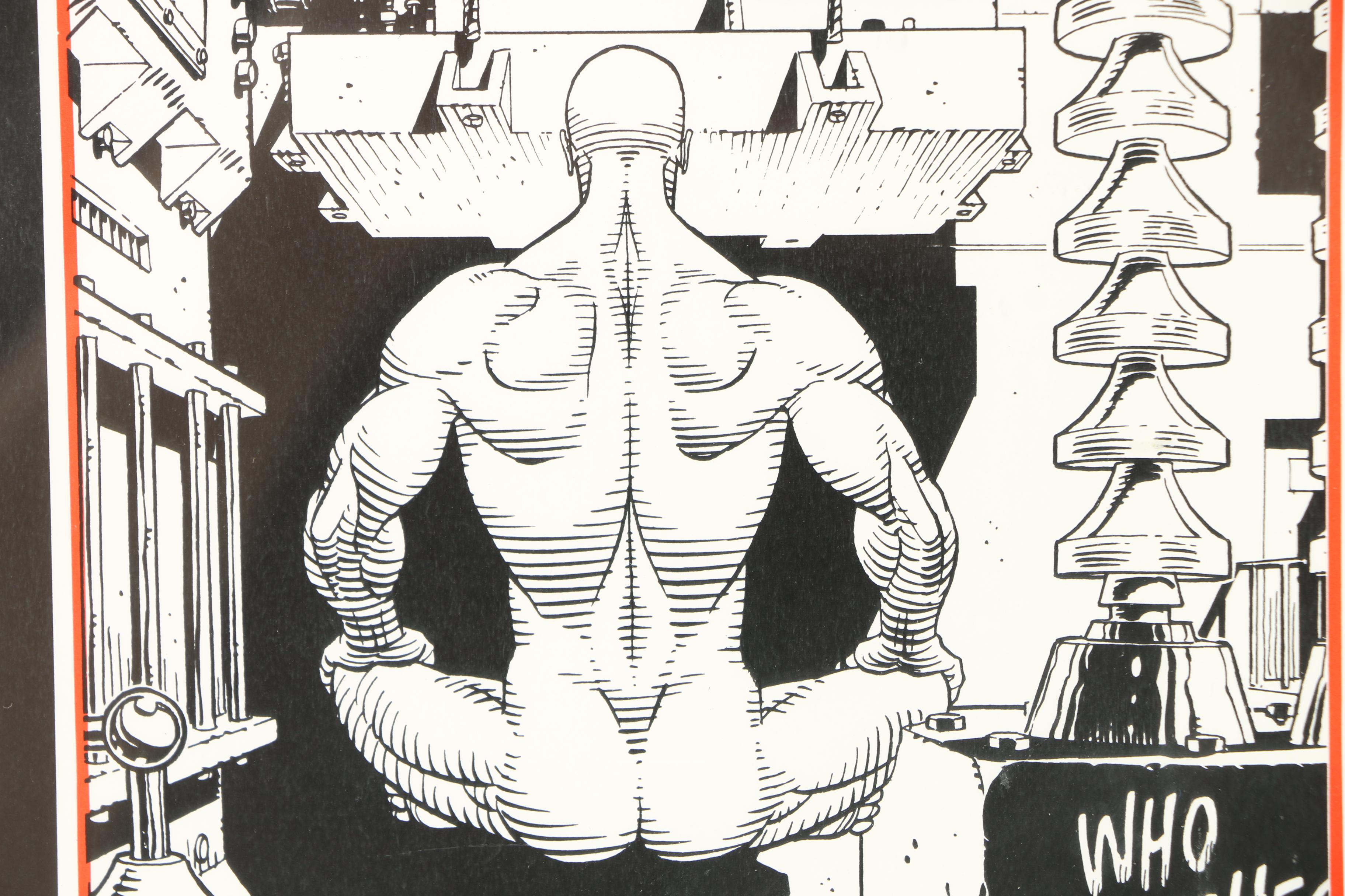 Lithograph Promotional Poster for the DC Comic "Watchmen"