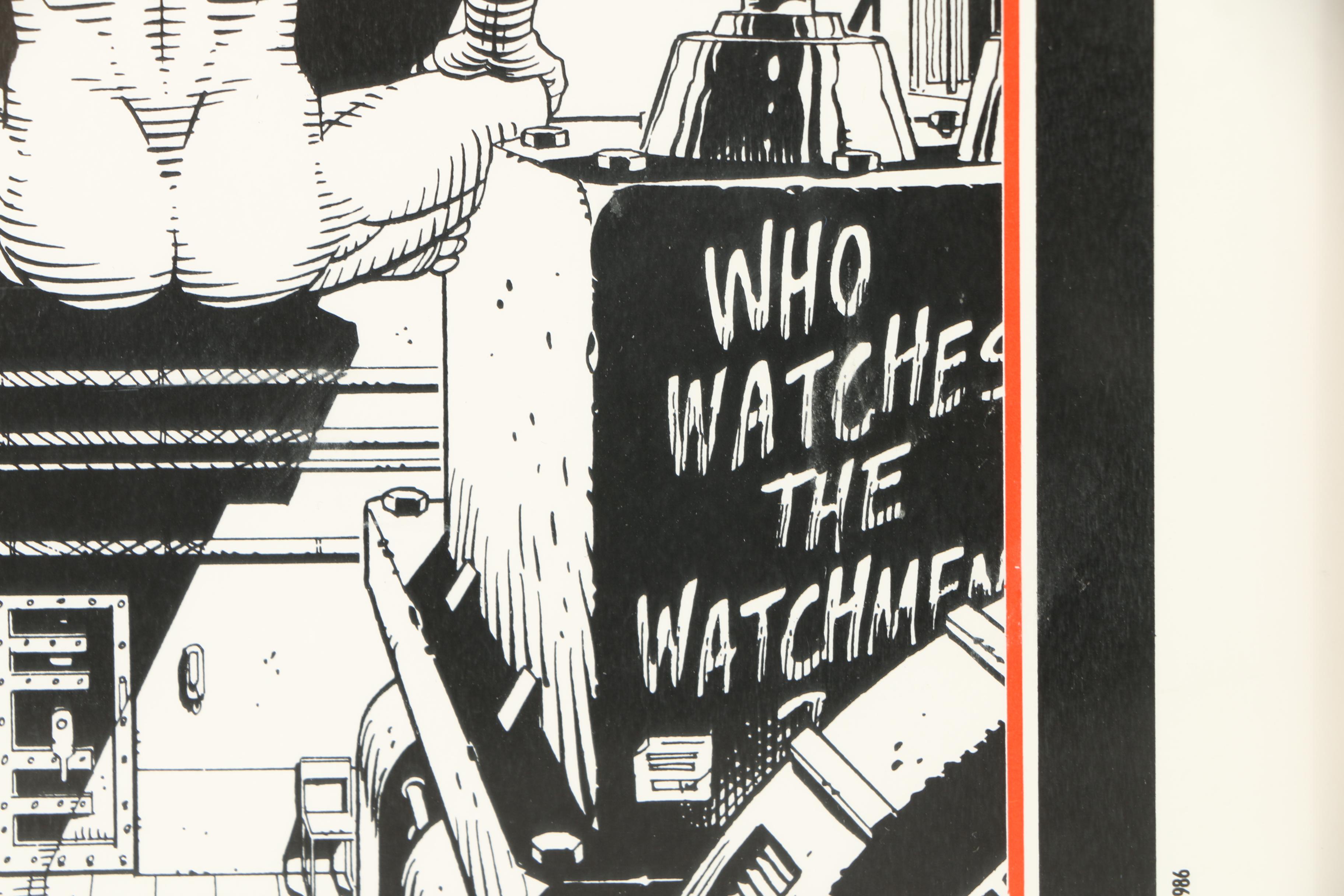 Lithograph Promotional Poster for the DC Comic "Watchmen"