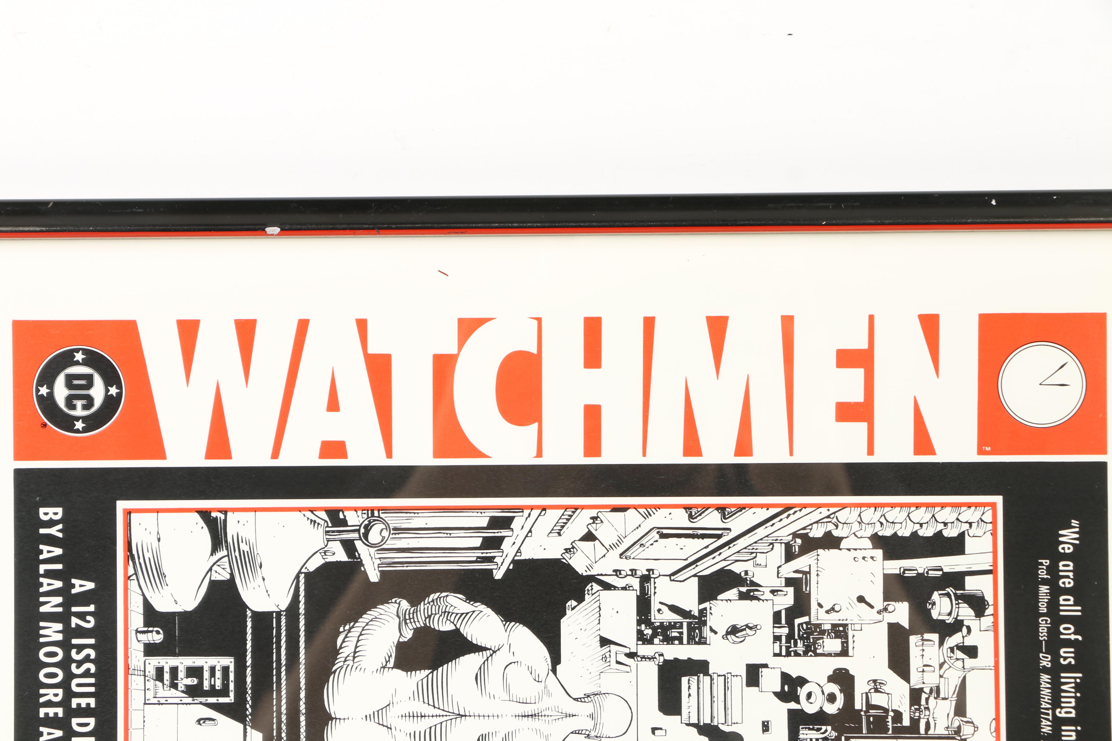 Lithograph Promotional Poster for the DC Comic "Watchmen"