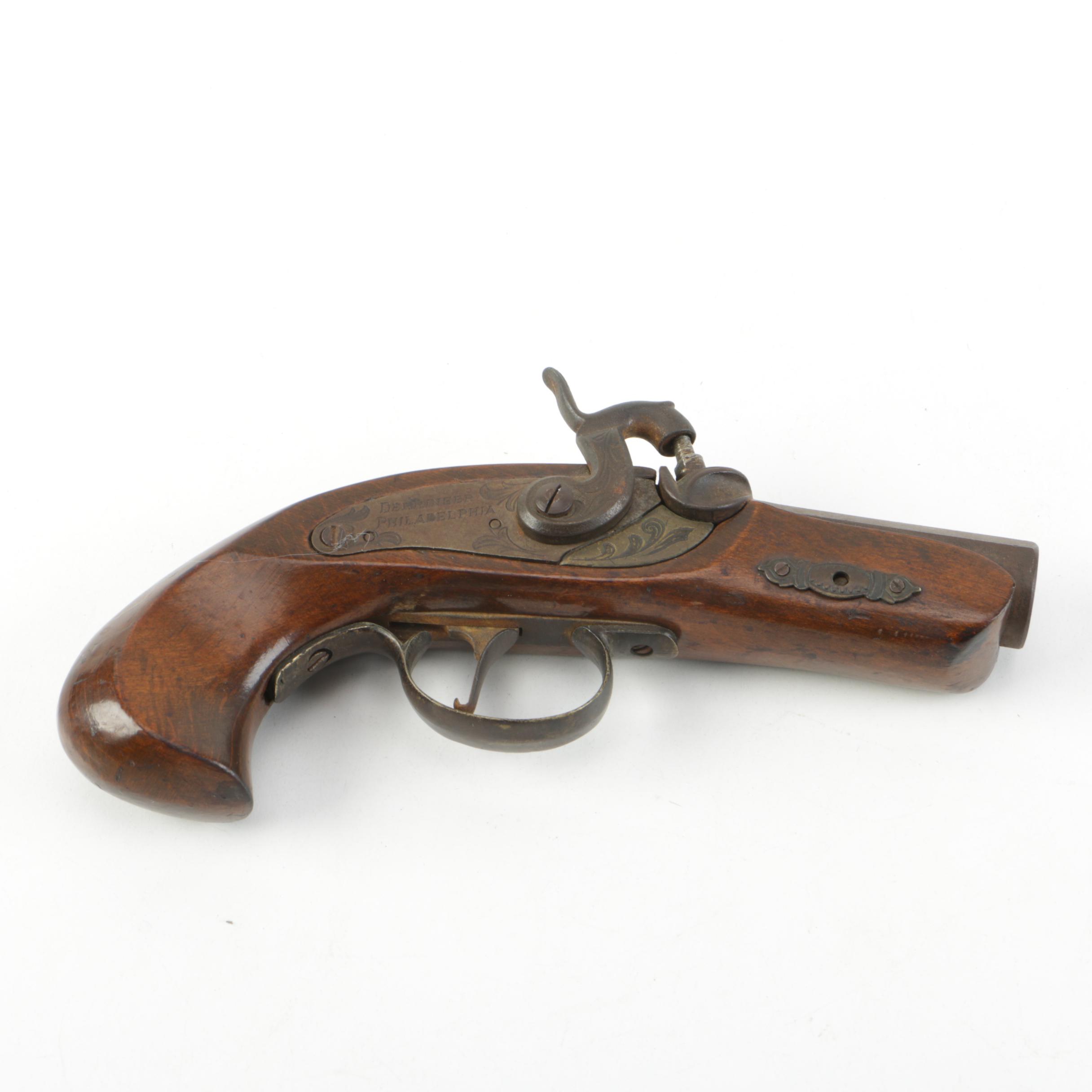 Vintage Reproduction Derringer Jukar Percussion Pistol