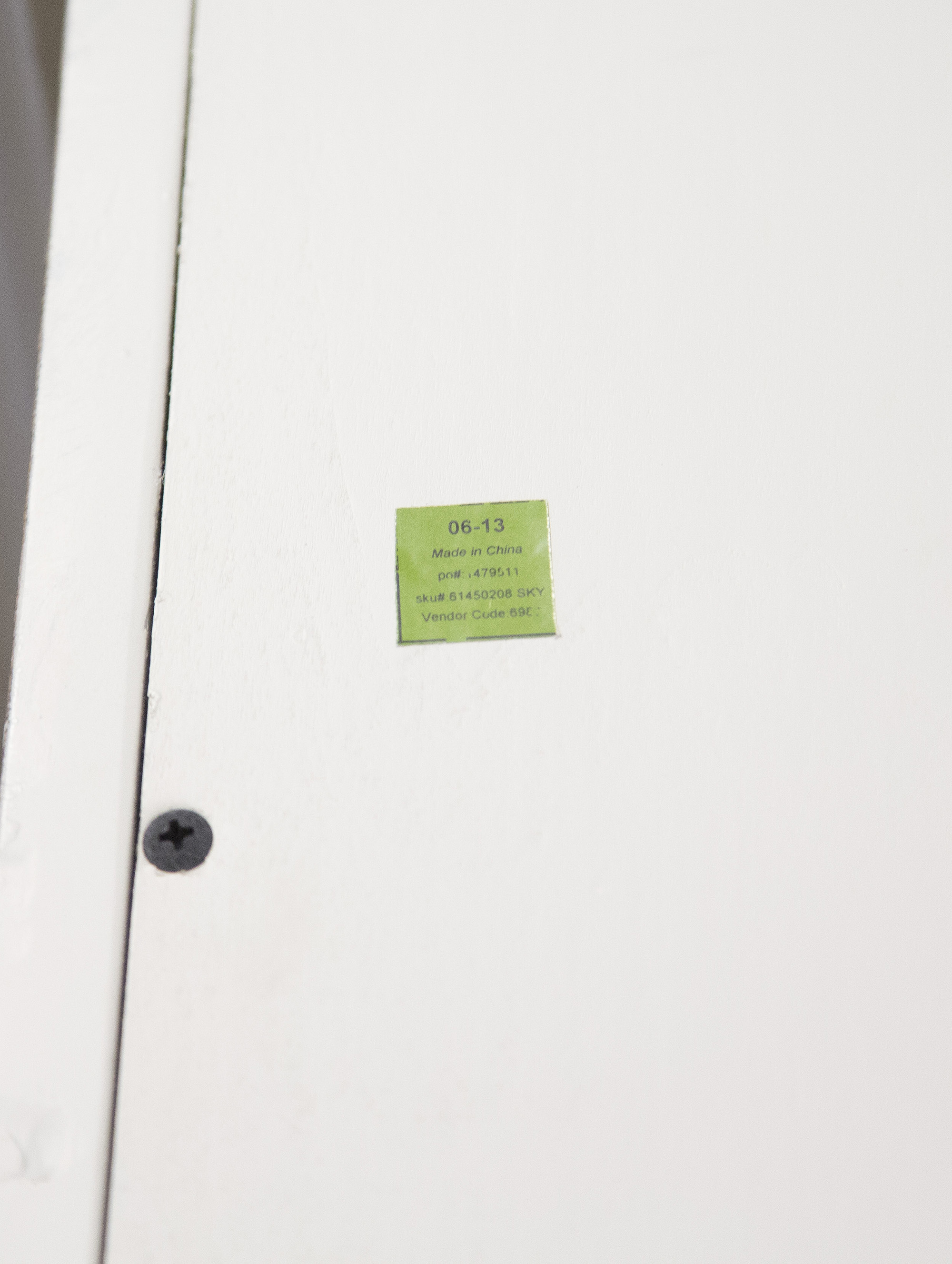 White Laminate Display Cabinet