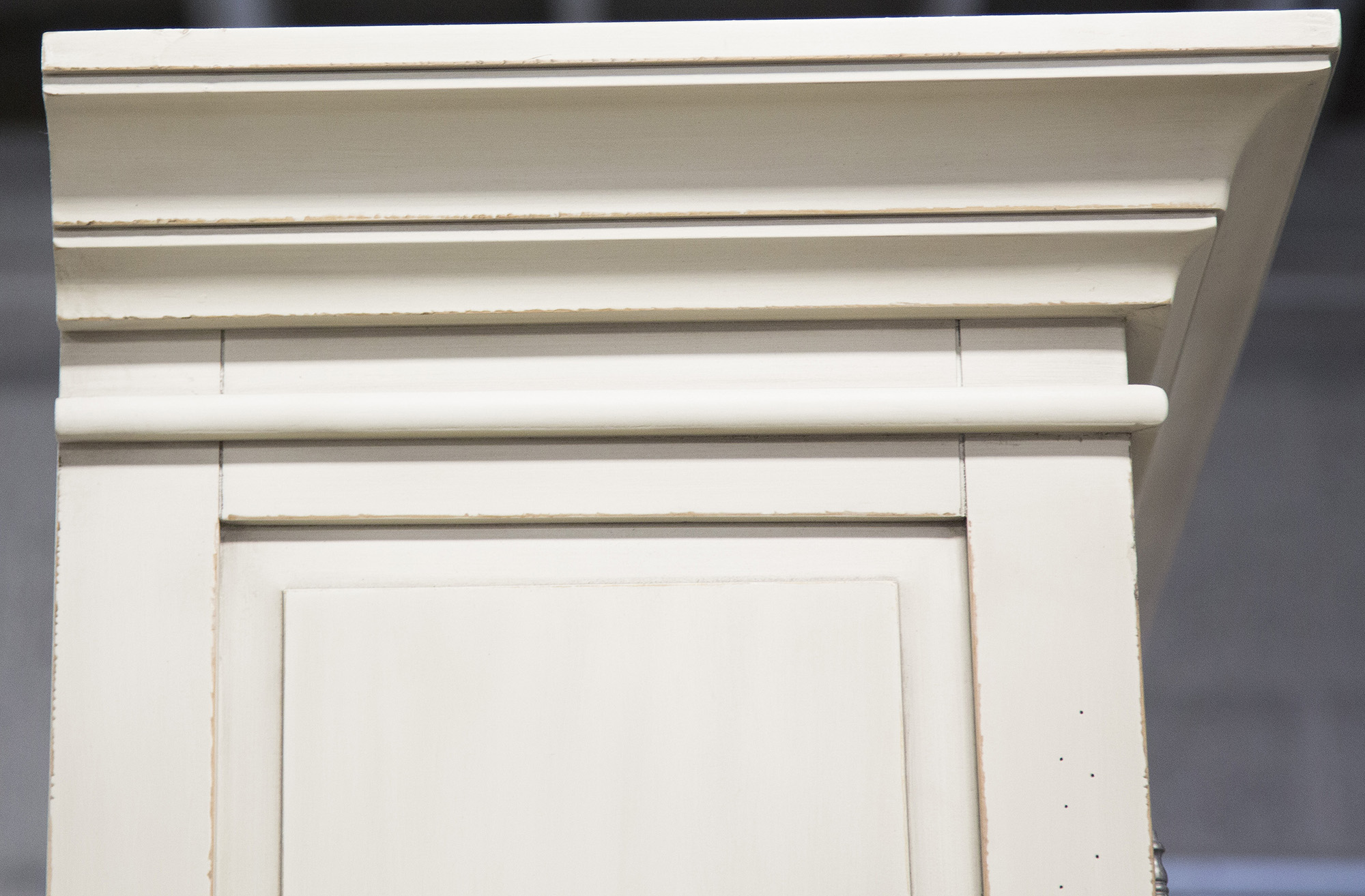 White Laminate Display Cabinet