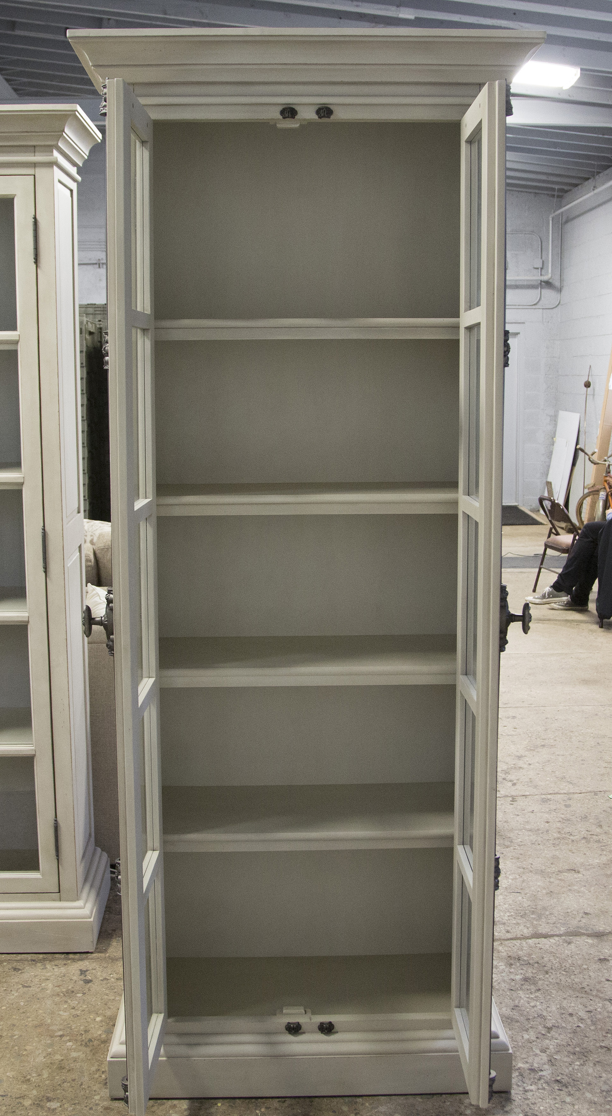 White Laminate Display Cabinet