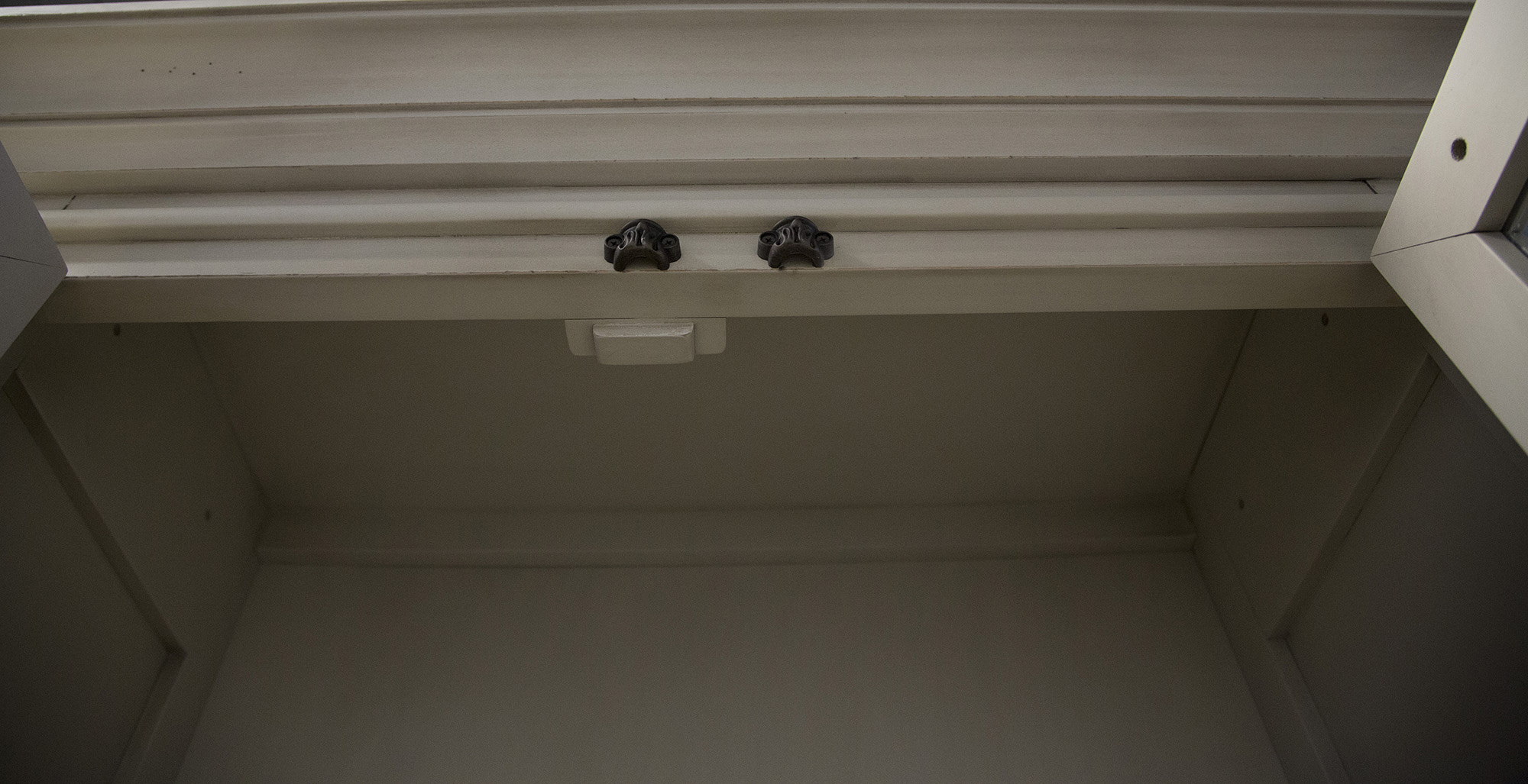 White Laminate Display Cabinet