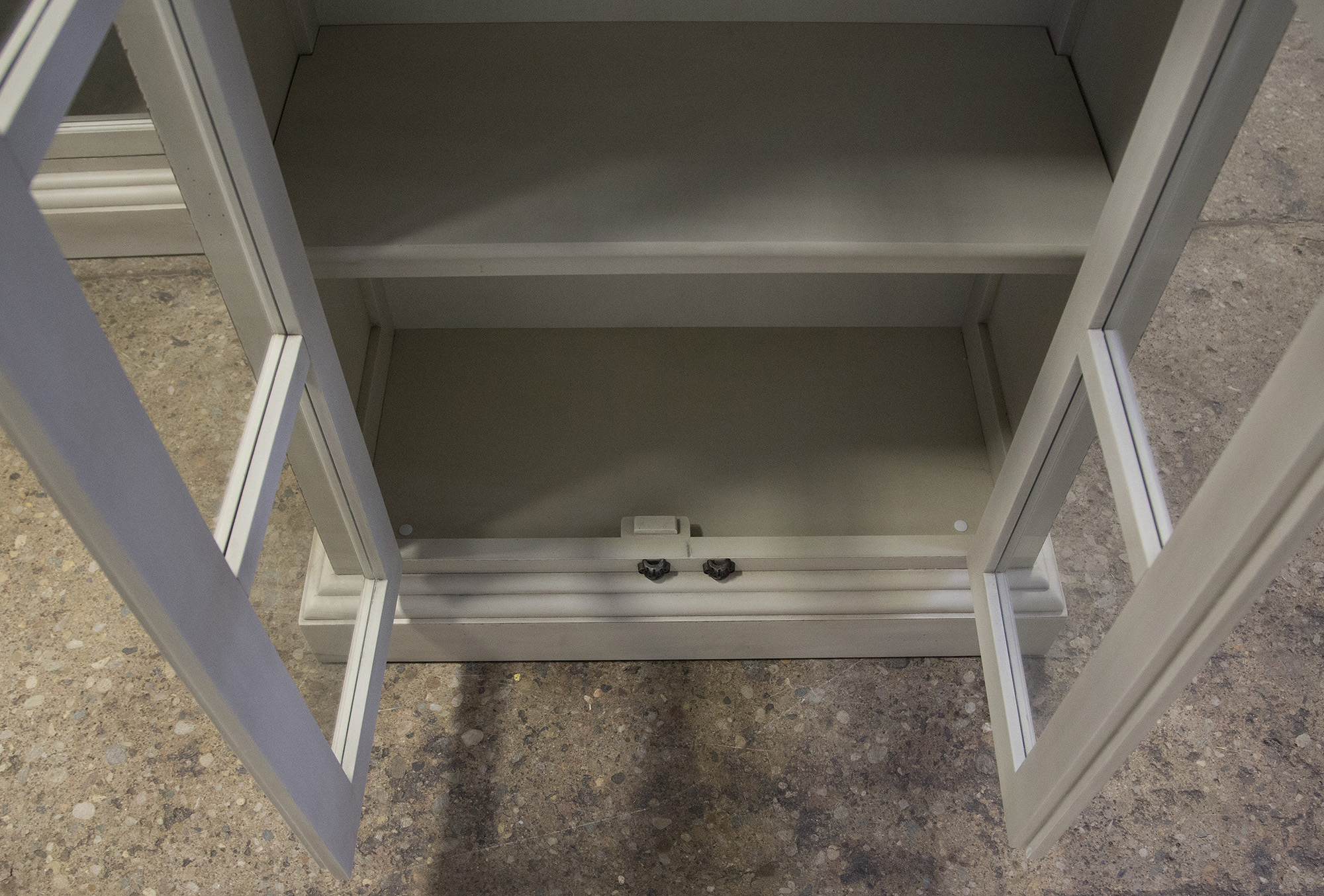 White Laminate Display Cabinet