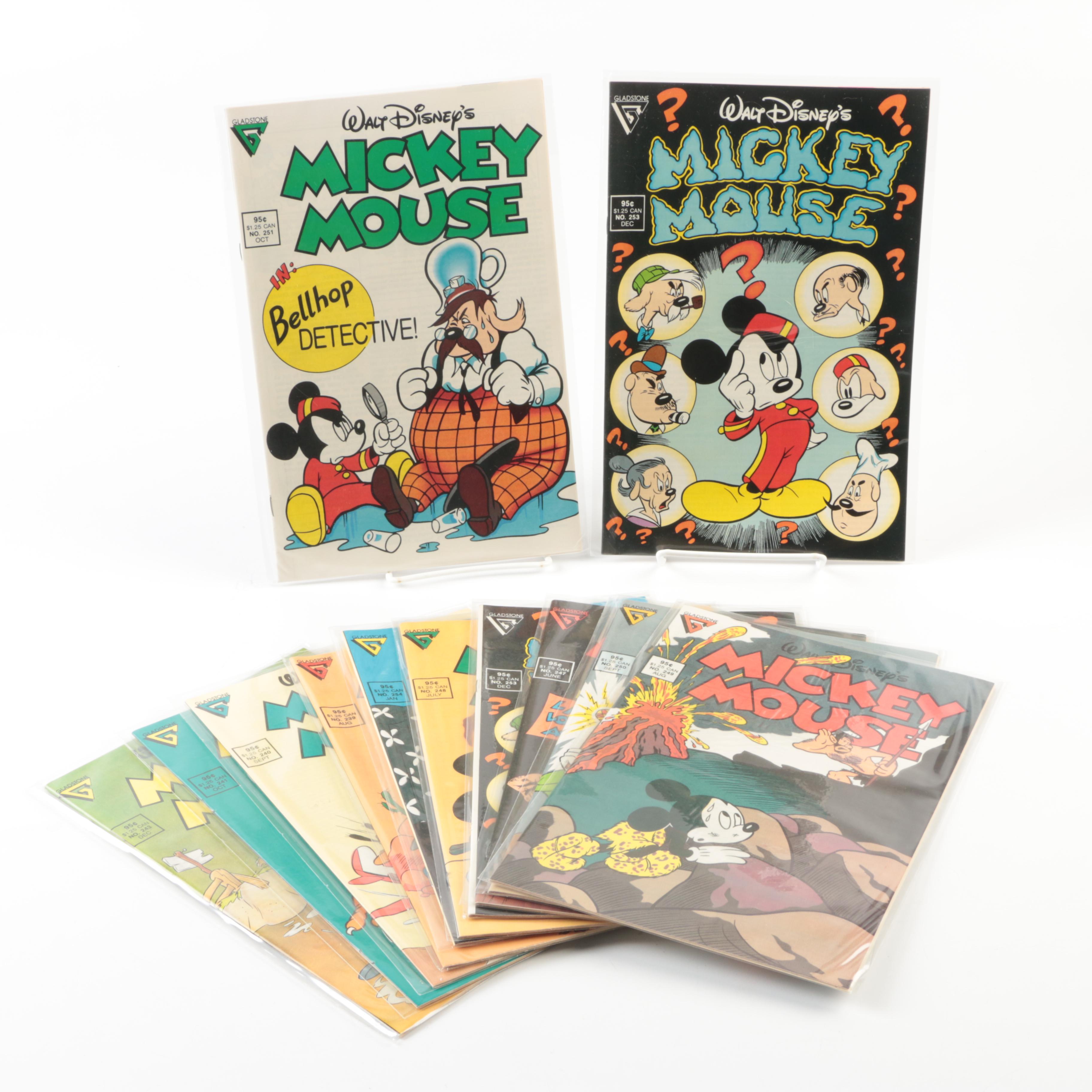 1980s "Mickey Mouse" Comic Books Including Floyd Gottfredson Reprints