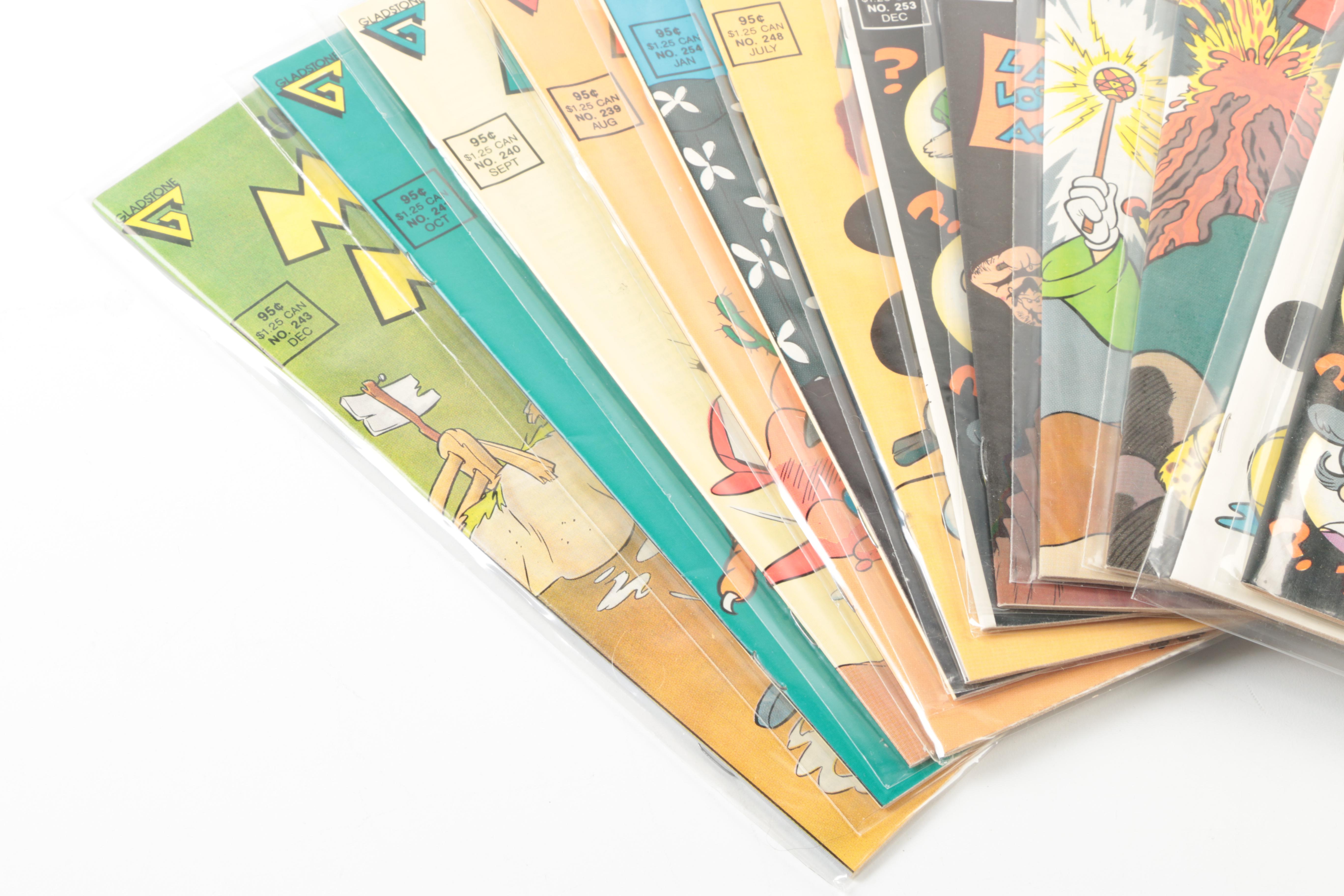 1980s "Mickey Mouse" Comic Books Including Floyd Gottfredson Reprints