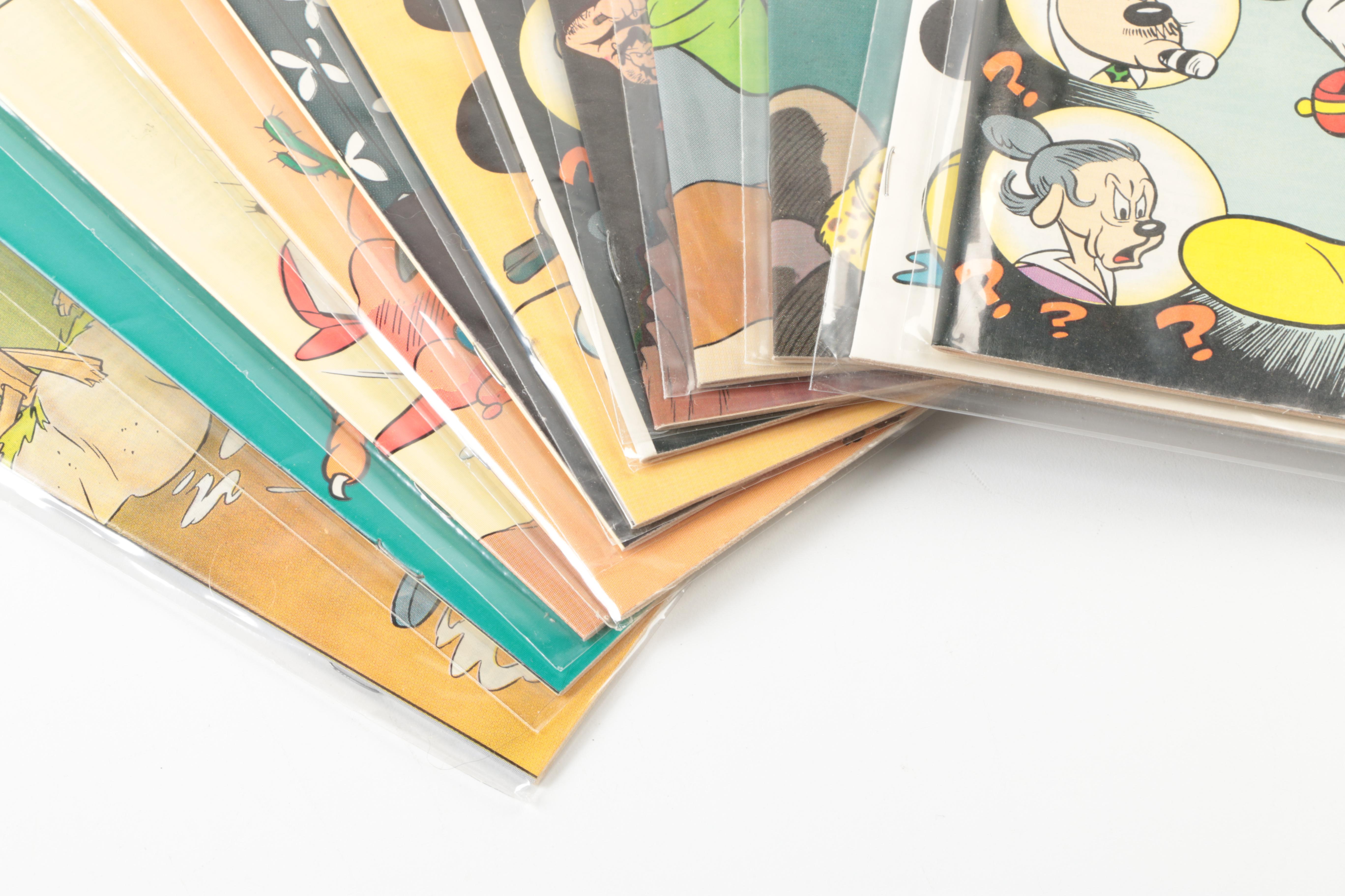 1980s "Mickey Mouse" Comic Books Including Floyd Gottfredson Reprints
