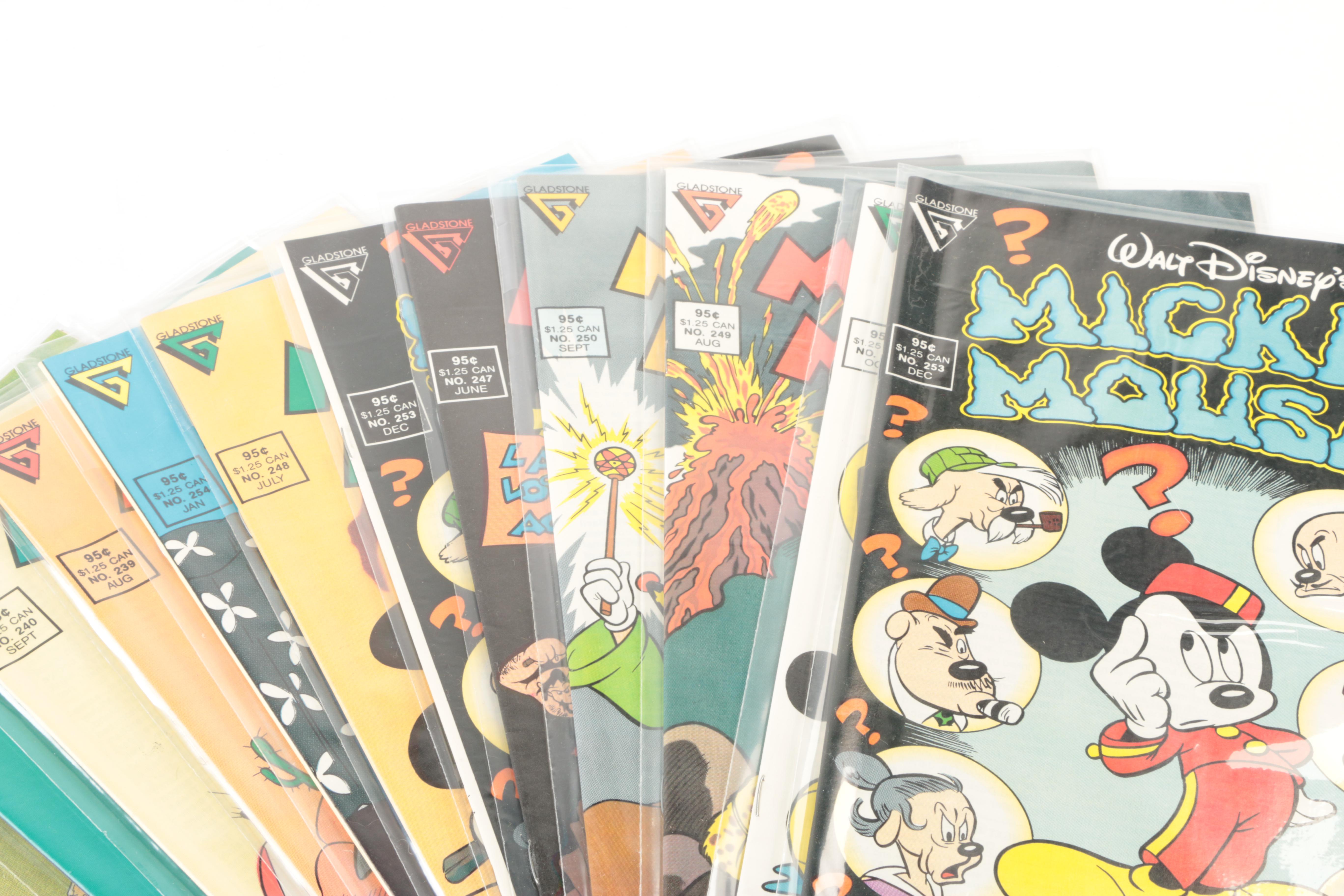 1980s "Mickey Mouse" Comic Books Including Floyd Gottfredson Reprints