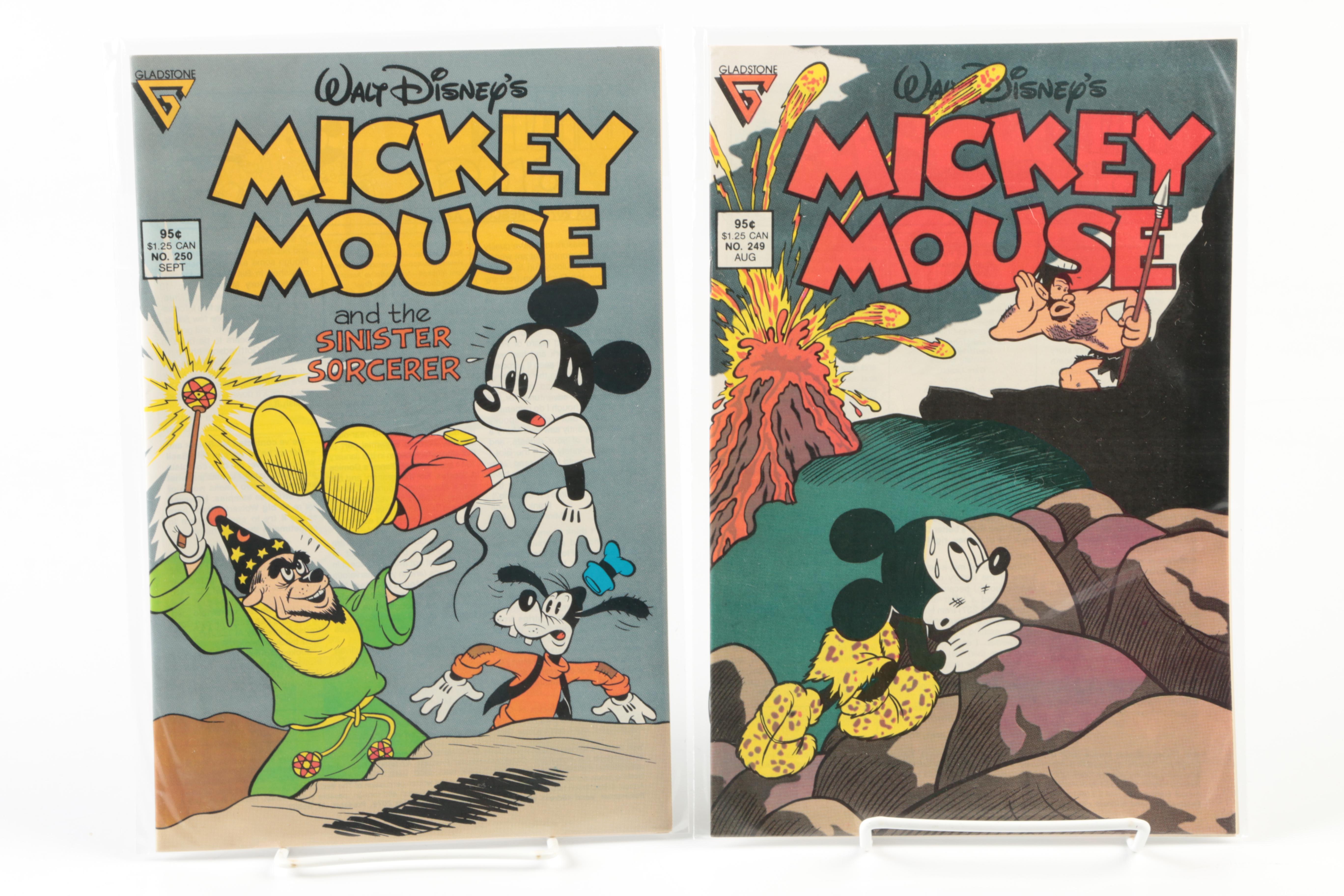 1980s "Mickey Mouse" Comic Books Including Floyd Gottfredson Reprints