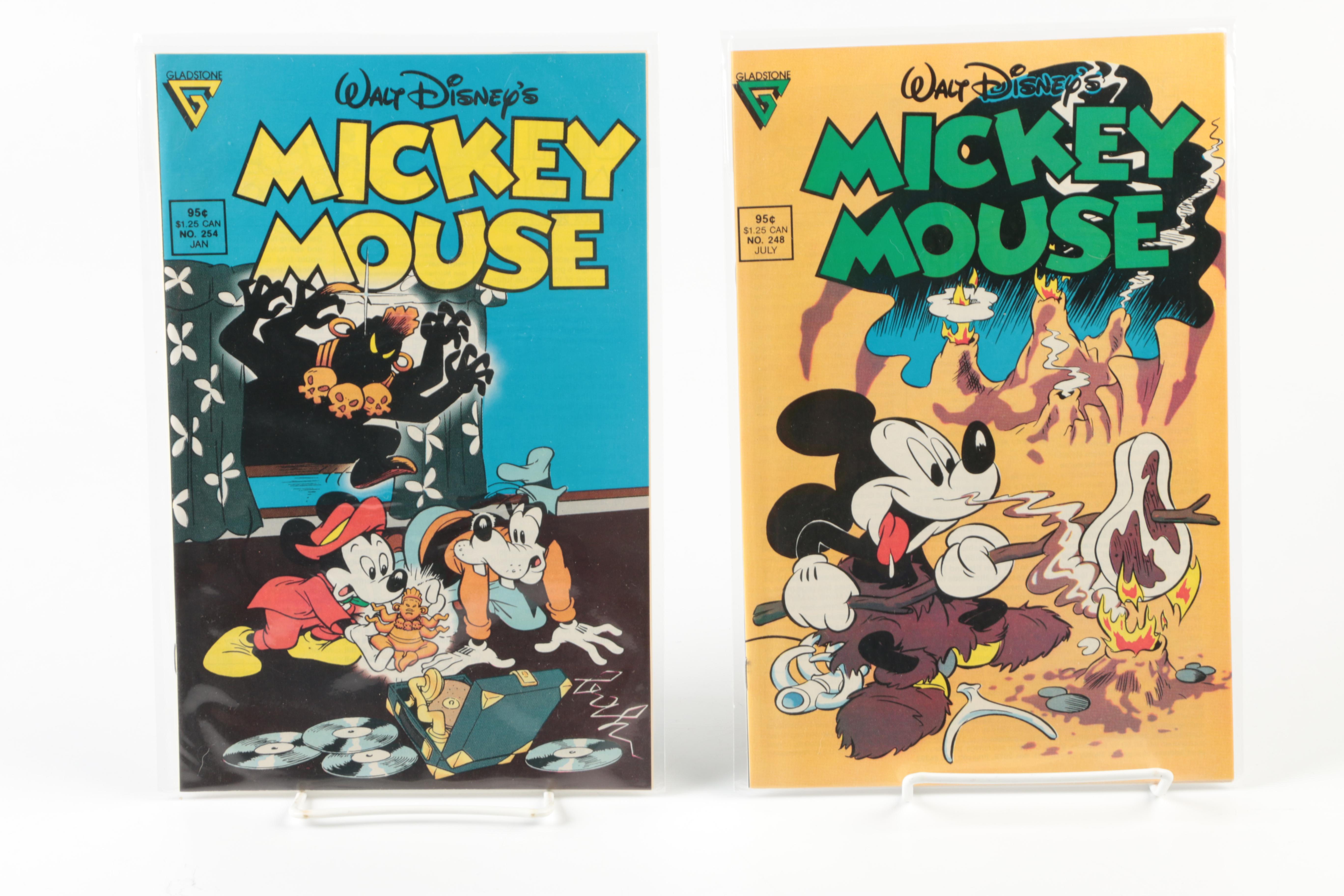 1980s "Mickey Mouse" Comic Books Including Floyd Gottfredson Reprints