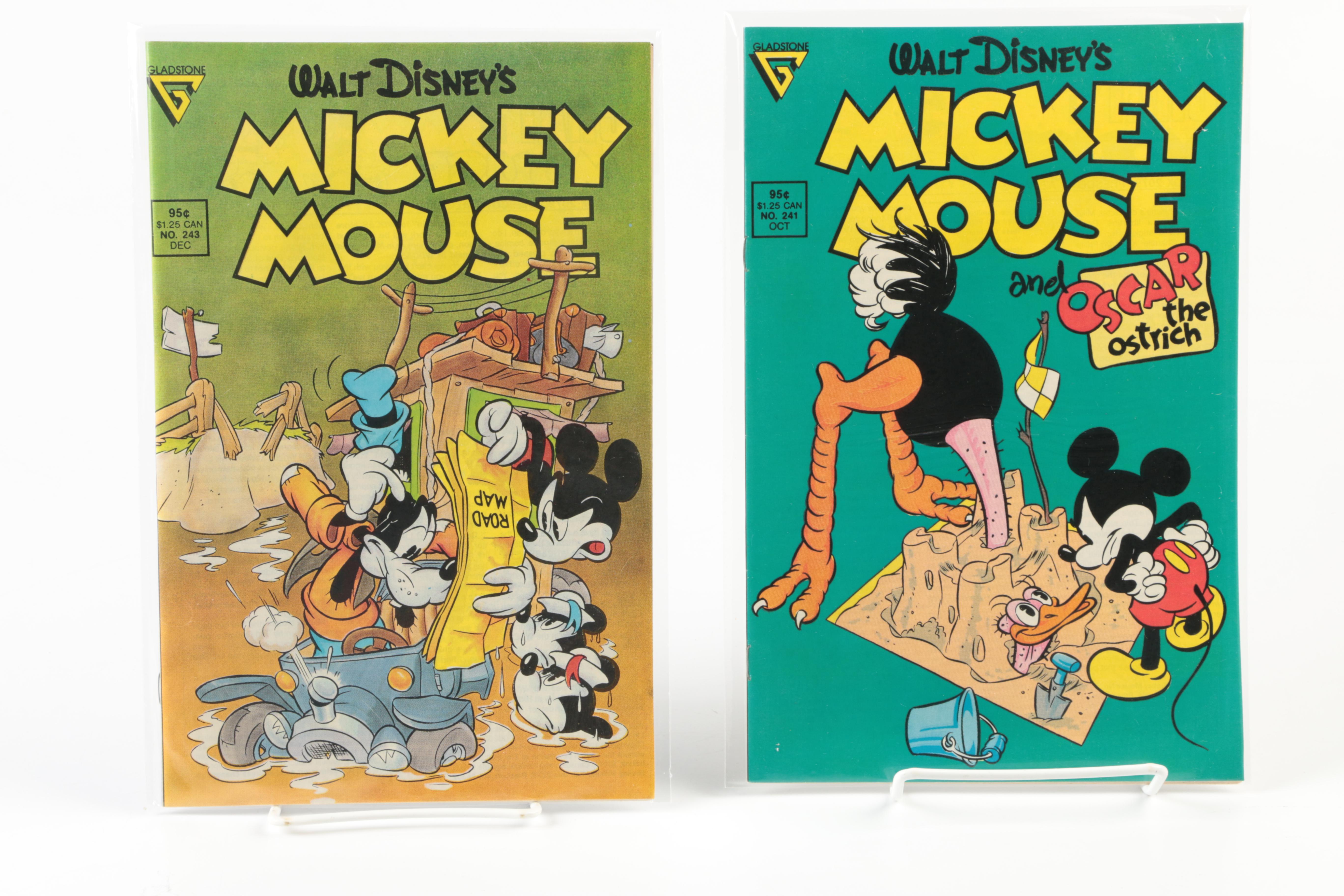 1980s "Mickey Mouse" Comic Books Including Floyd Gottfredson Reprints