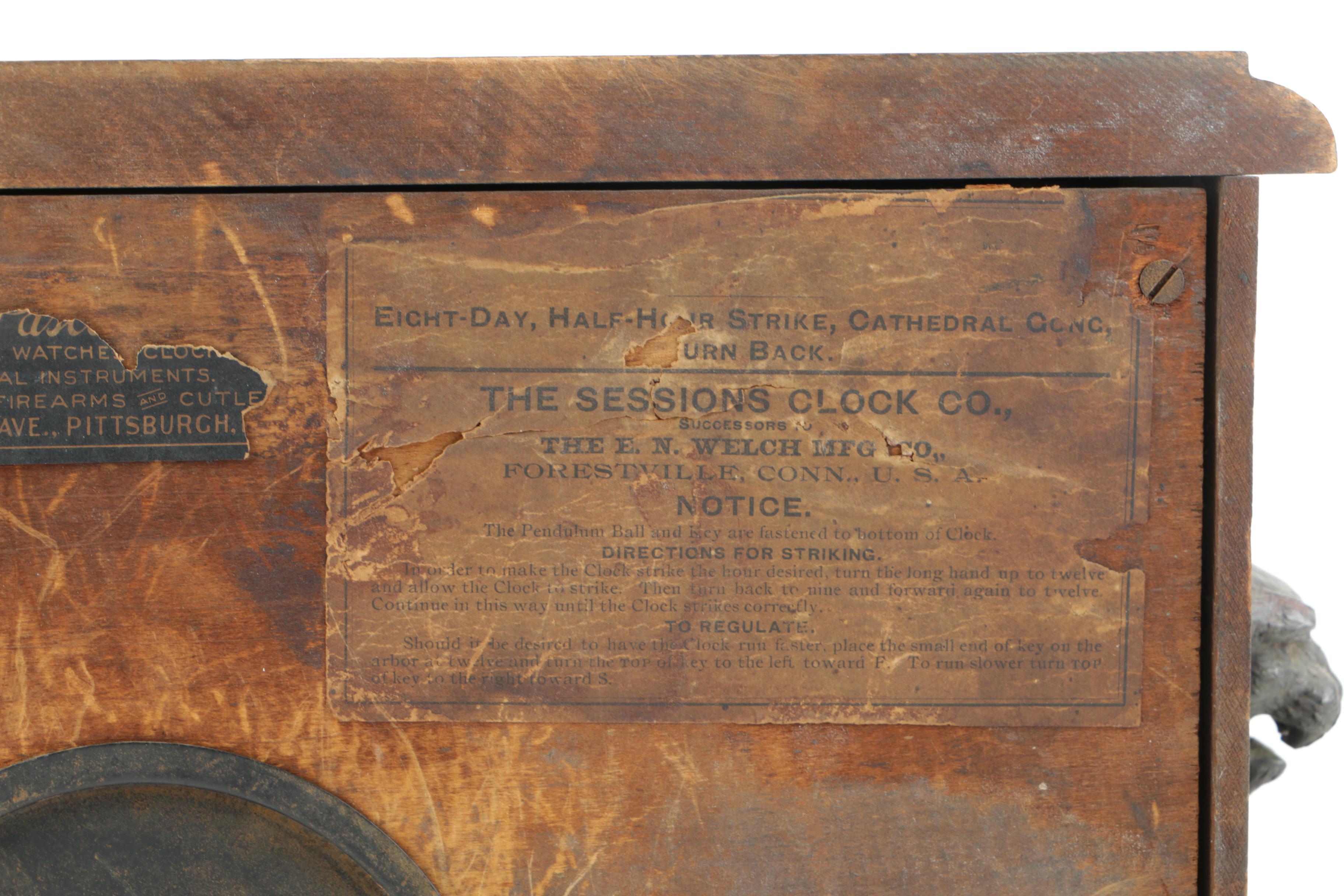 Sessions Clock Co. Eight-Day Mantel Clock