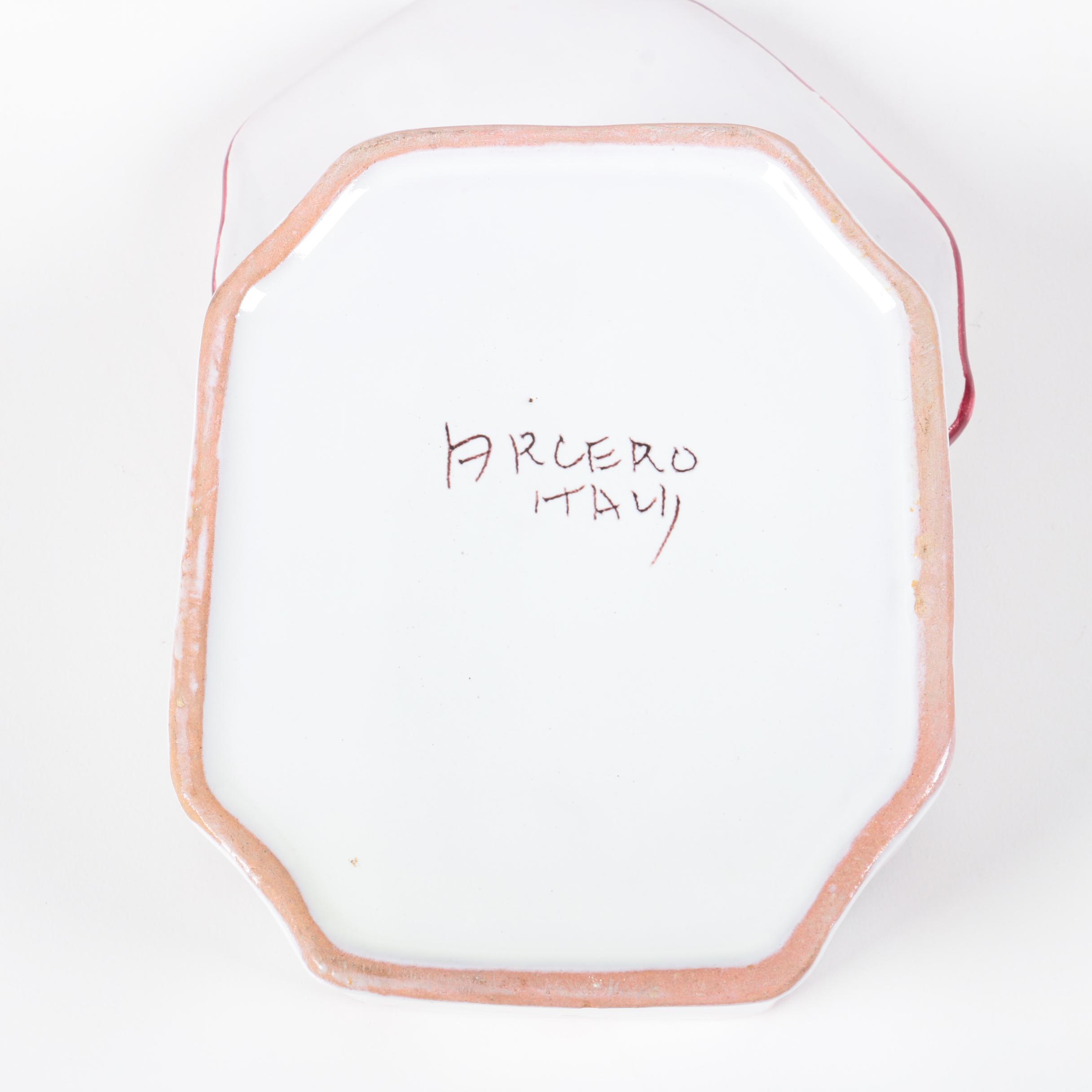 Pair of Vintage Trinket Boxes and West German Figurine