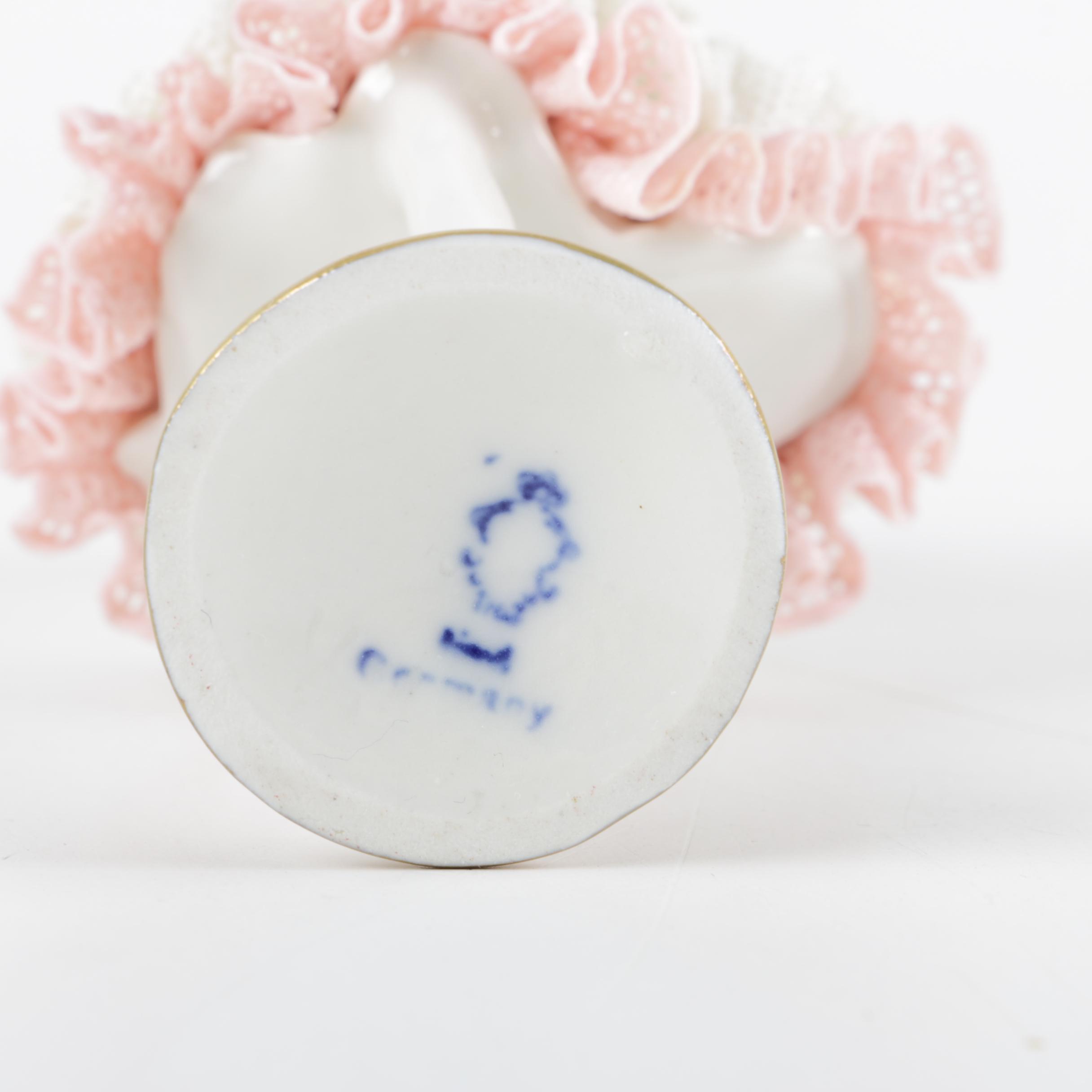 Pair of Vintage Trinket Boxes and West German Figurine