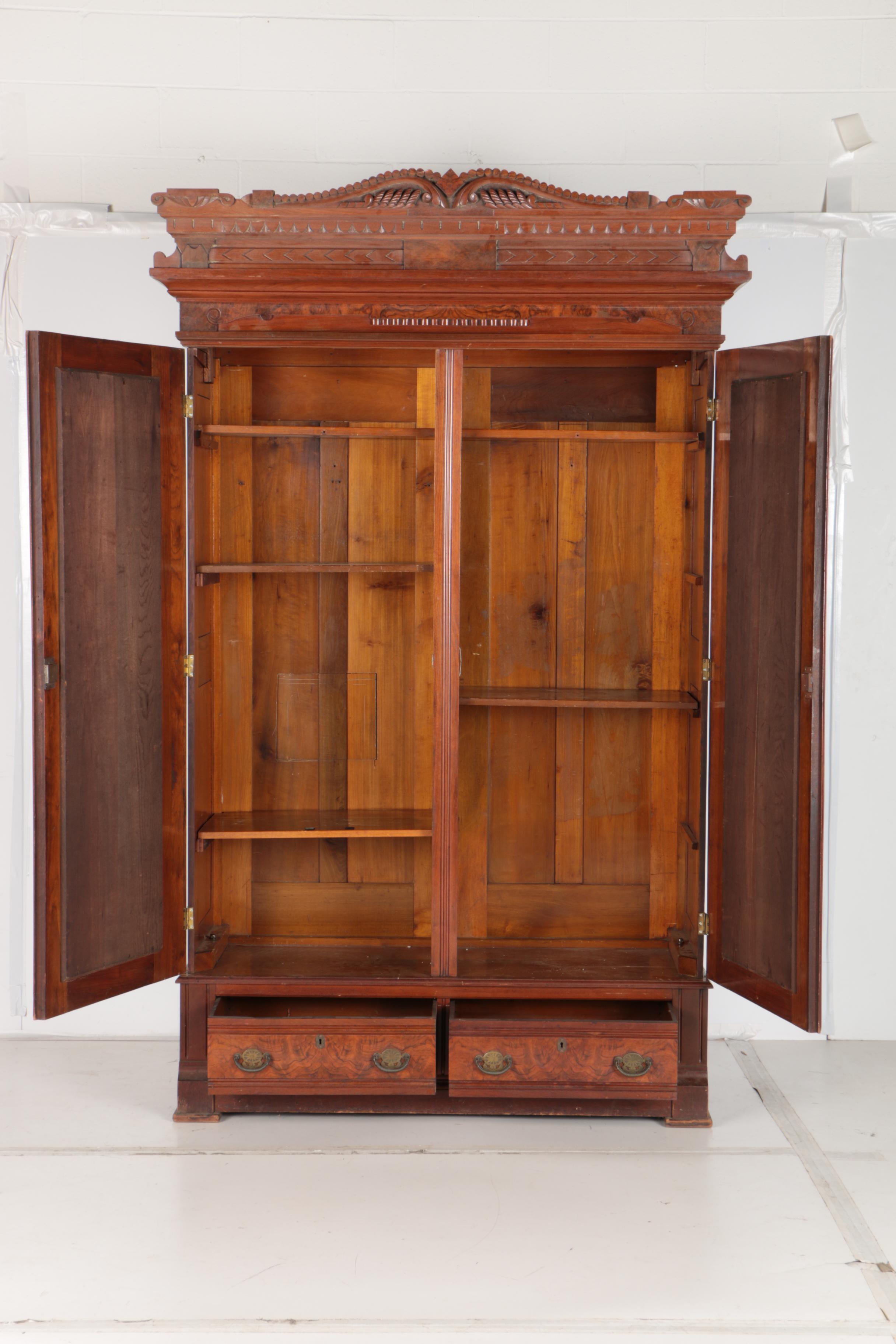 Antique Eastlake Knock-Down Armoire