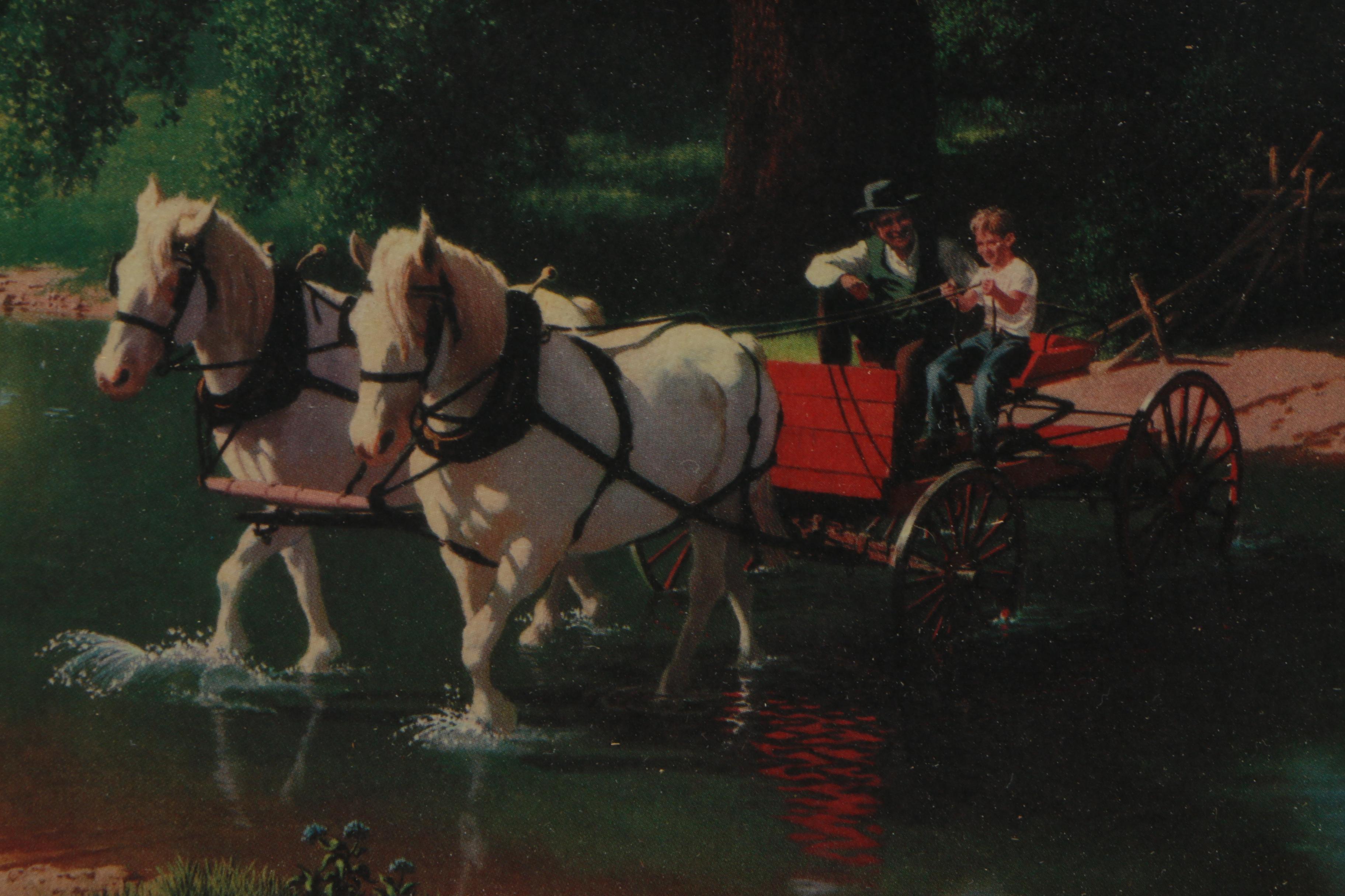 Offset Lithograph After Paul Detlefsen "The Big Moment"