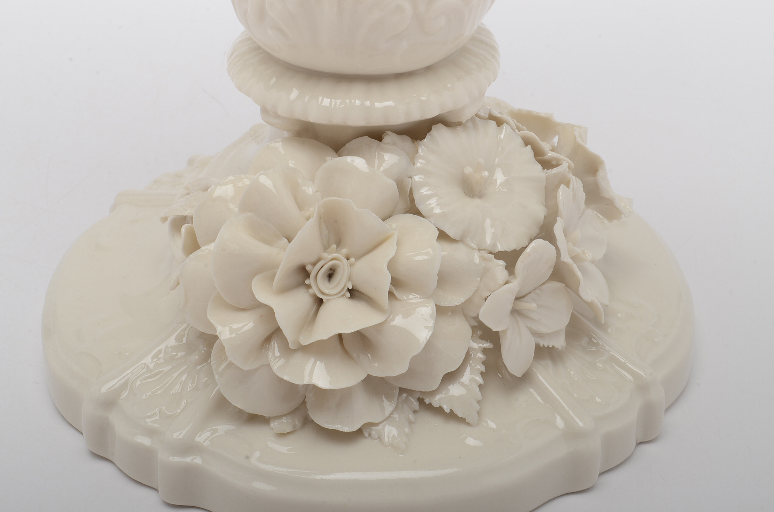 Pair of Large Porcelain Candelabra