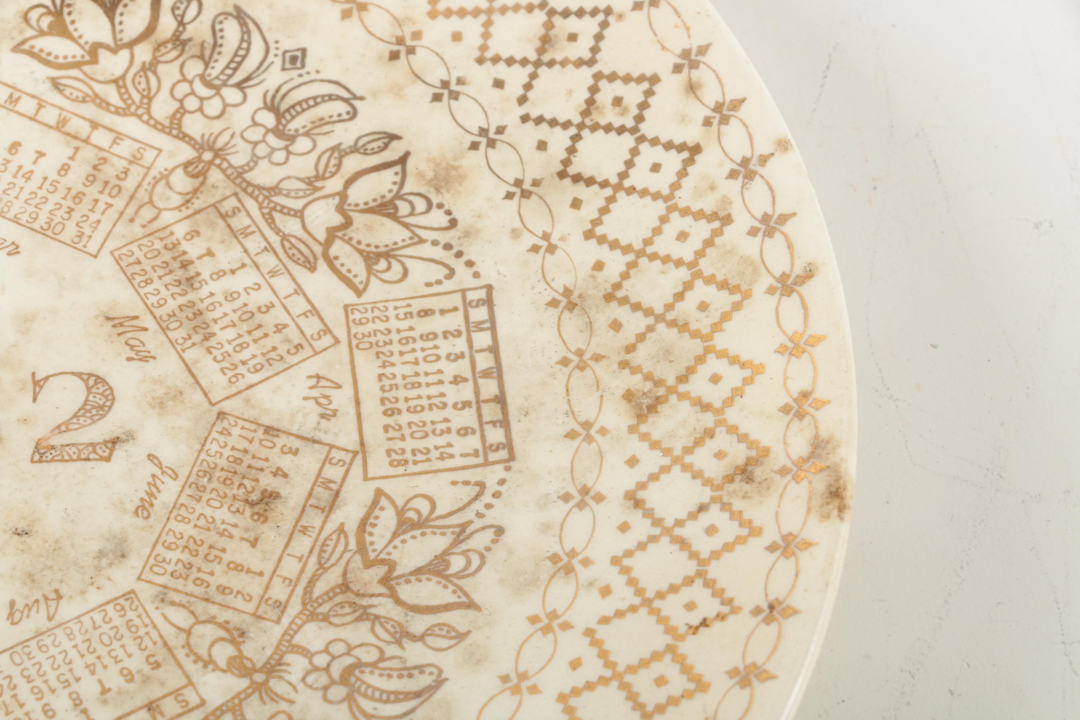 Vintage Ceramic Plates Including Sabin