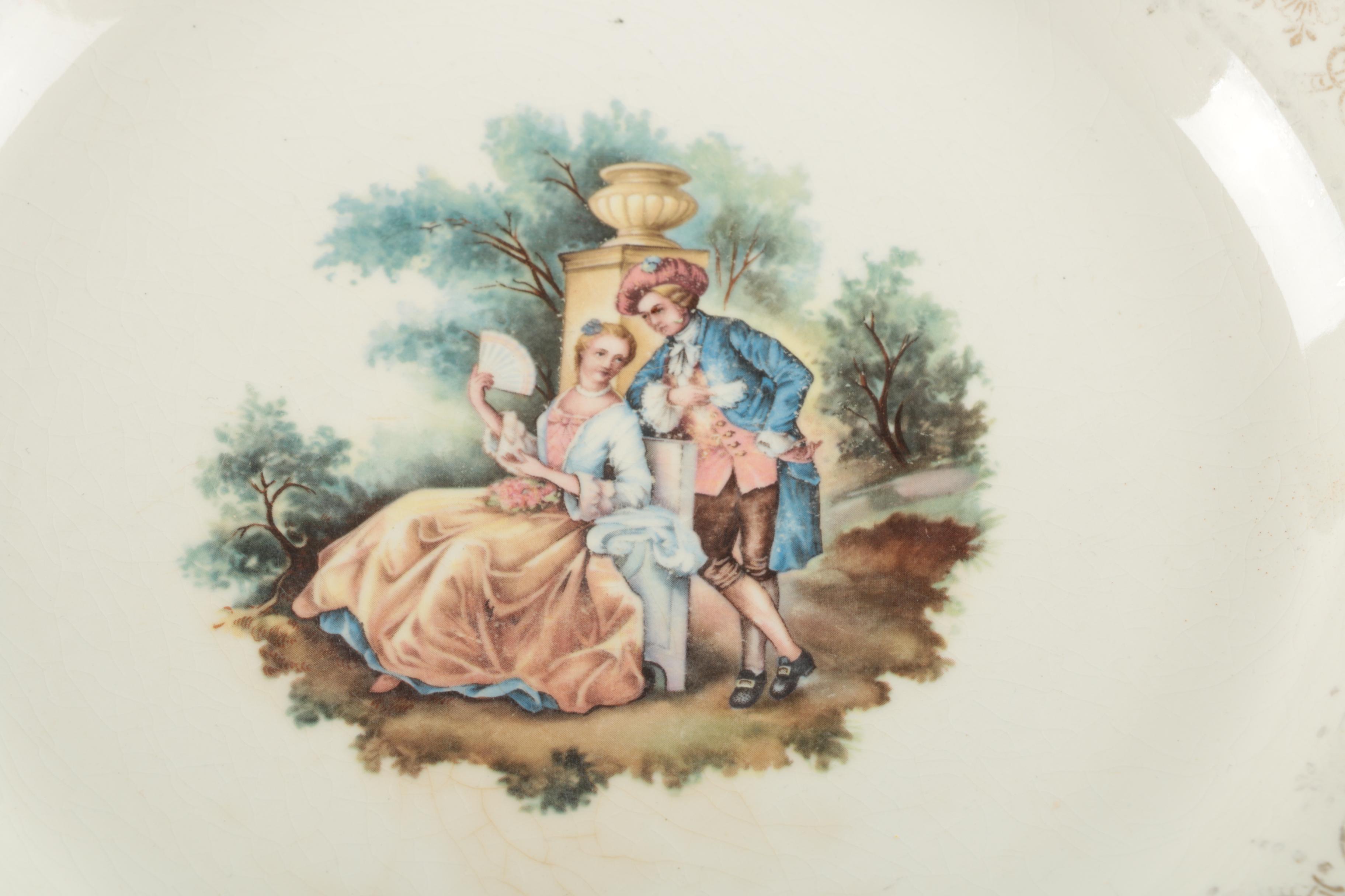 Vintage Ceramic Plates Including Sabin