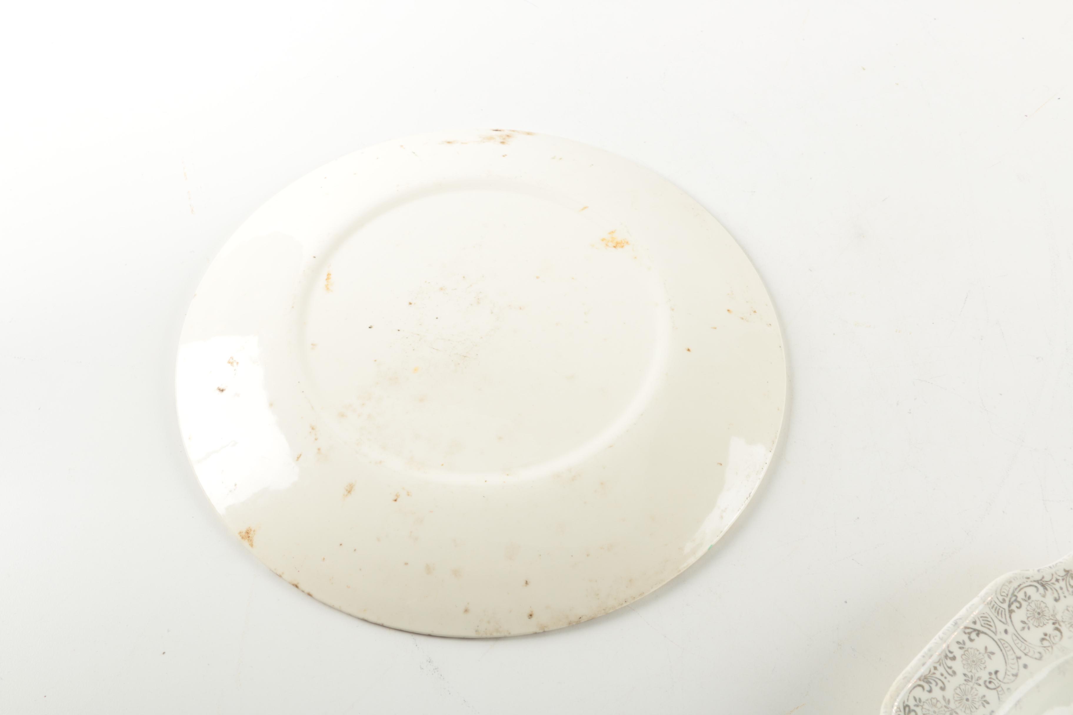 Vintage Ceramic Plates Including Sabin