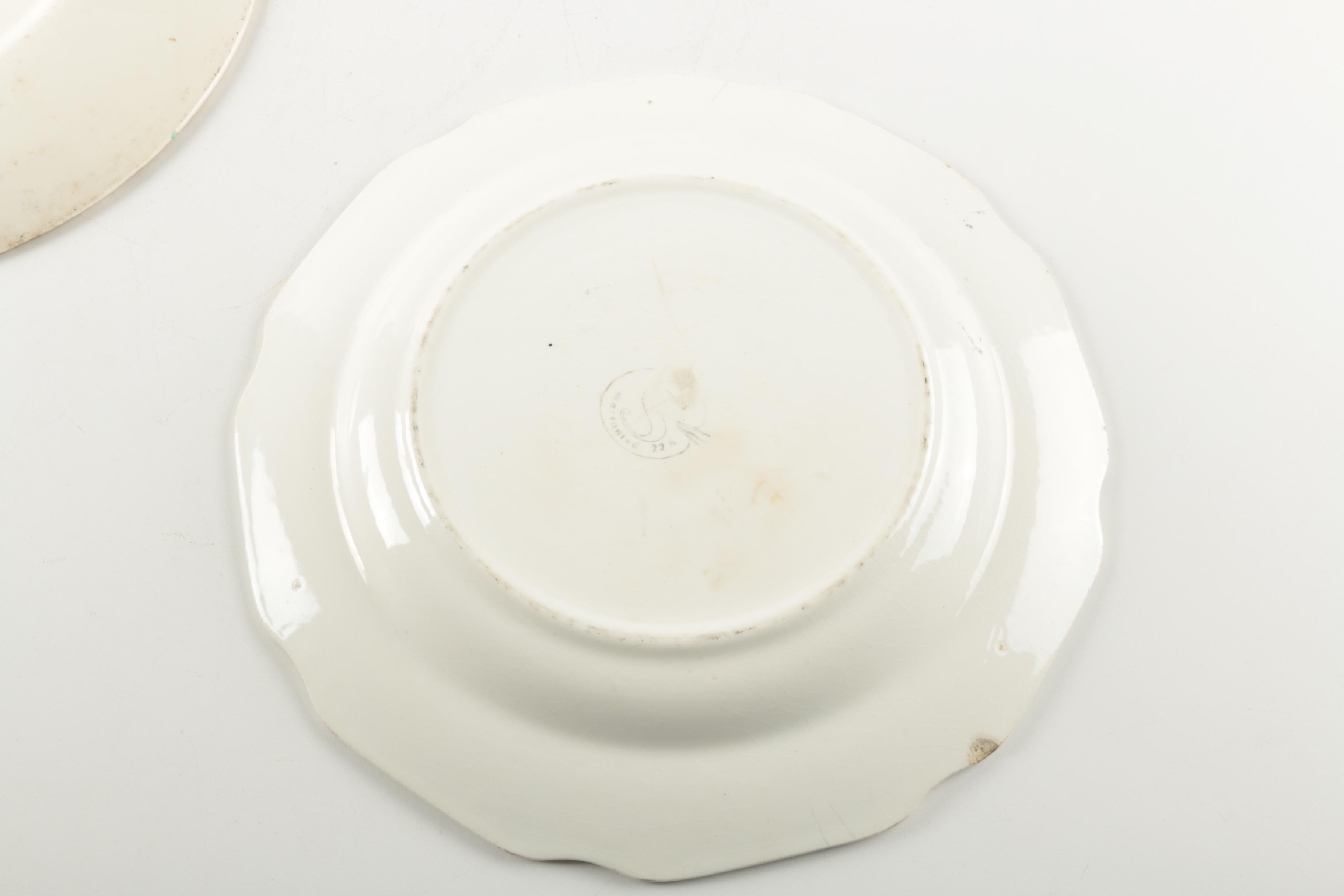 Vintage Ceramic Plates Including Sabin