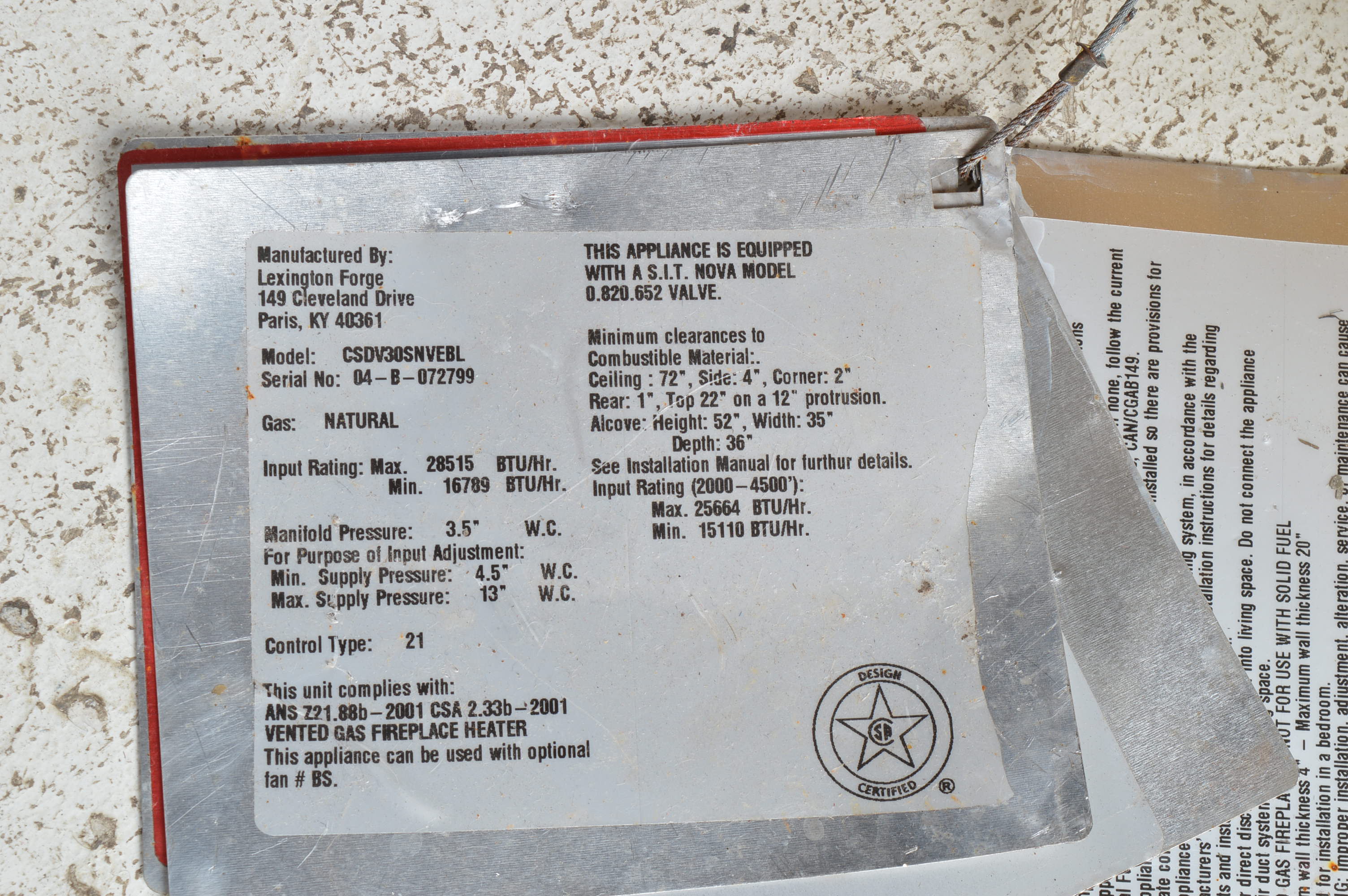 Cast Iron Gas Fireplace