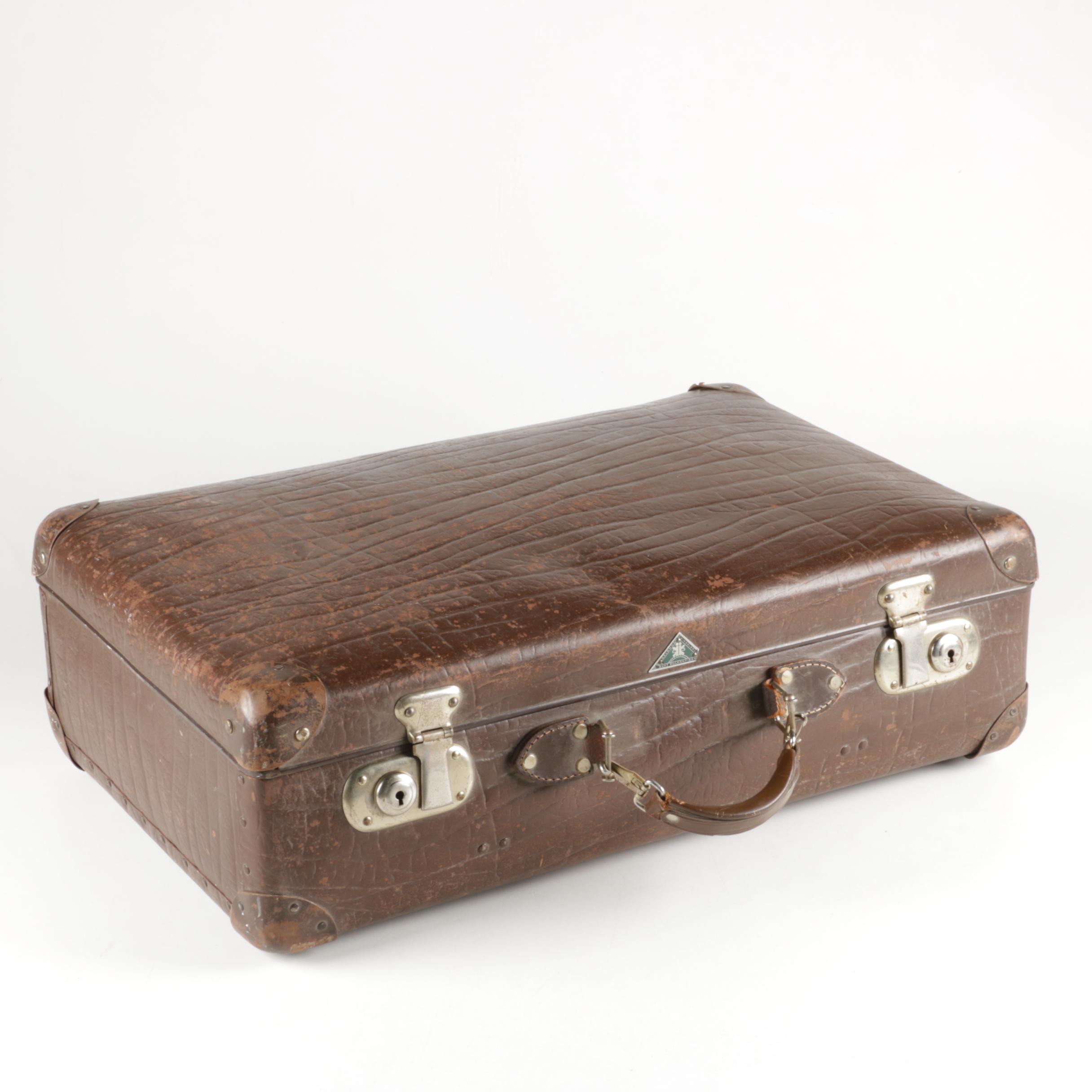 Vintage Echt Vulkanfiber Suitcase