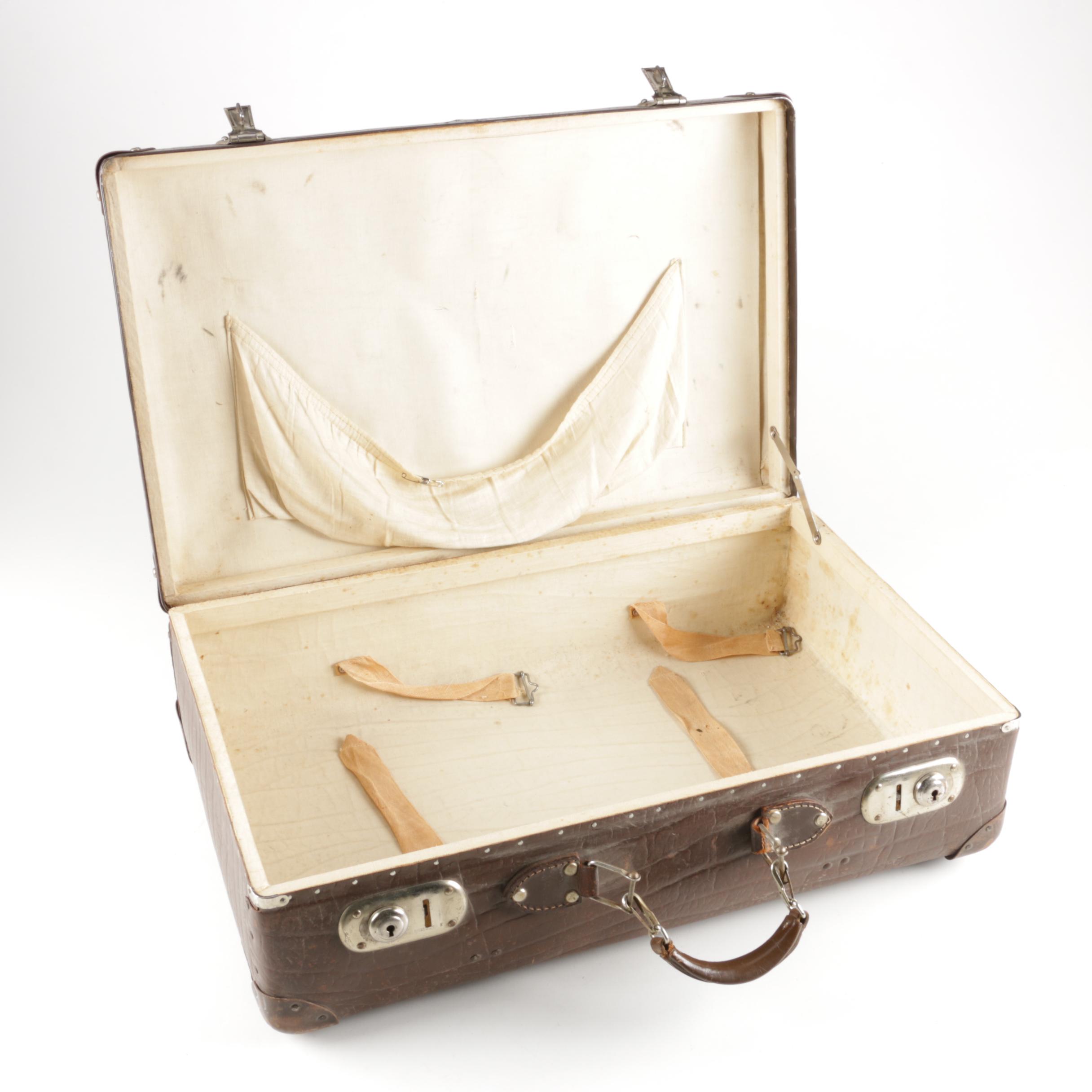 Vintage Echt Vulkanfiber Suitcase