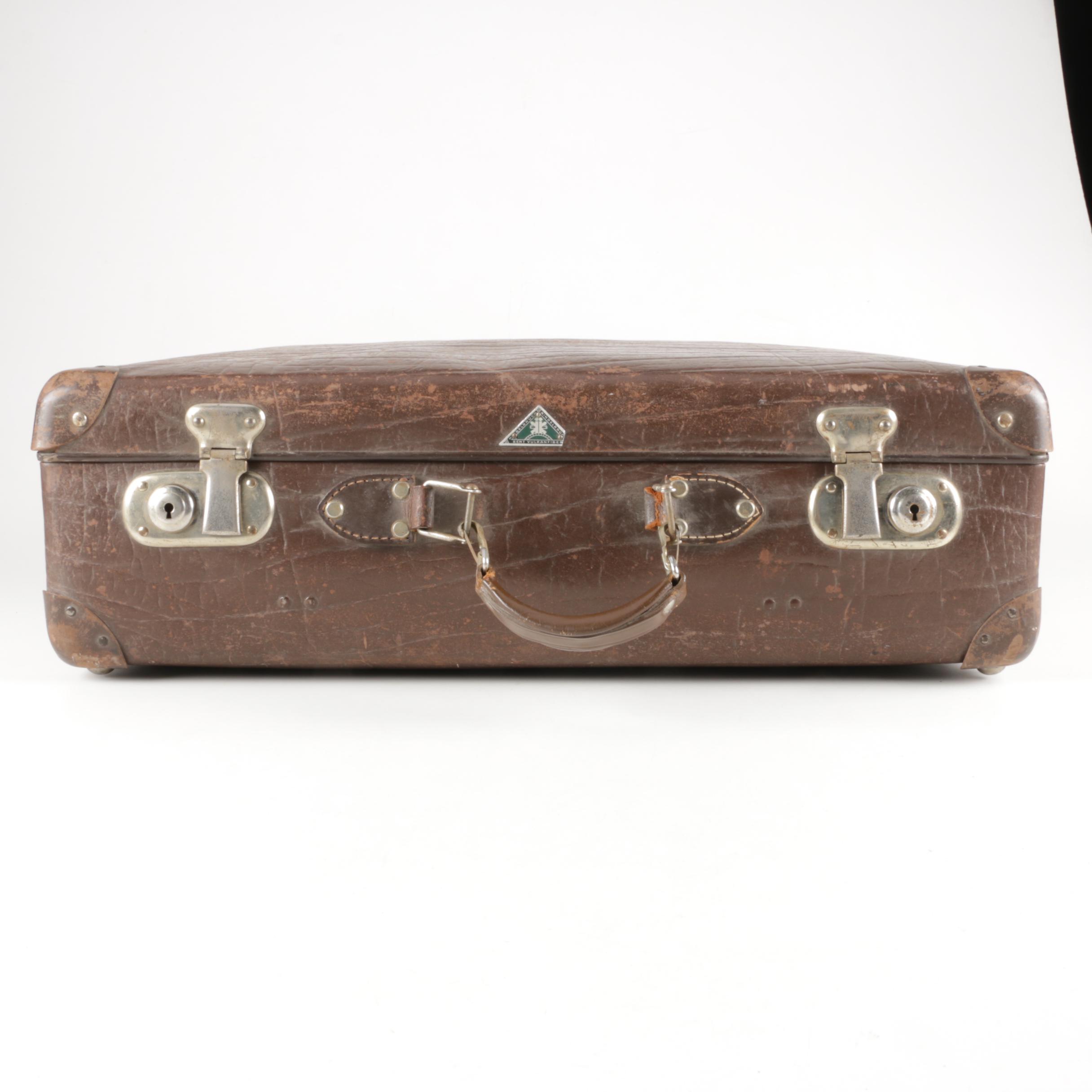 Vintage Echt Vulkanfiber Suitcase