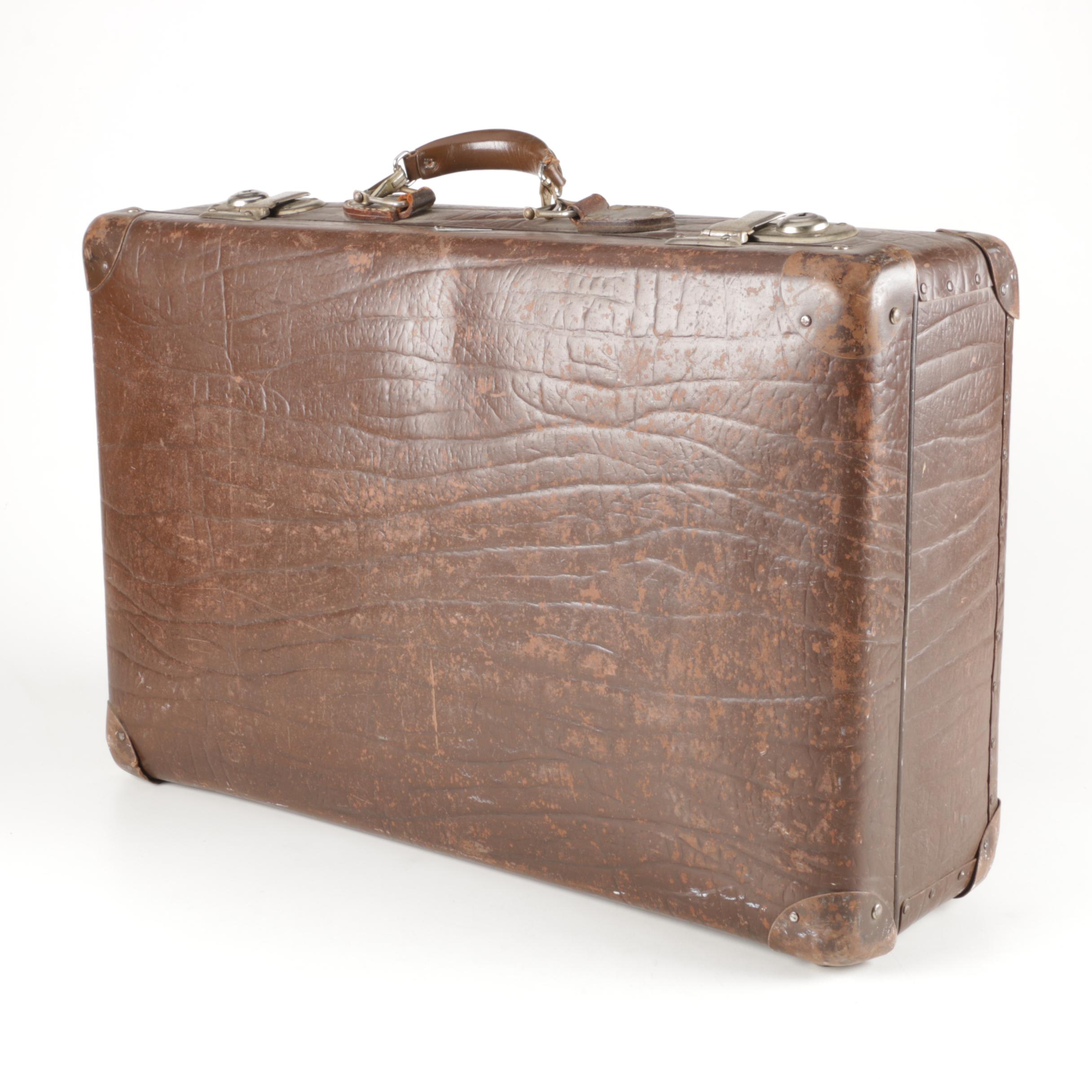 Vintage Echt Vulkanfiber Suitcase