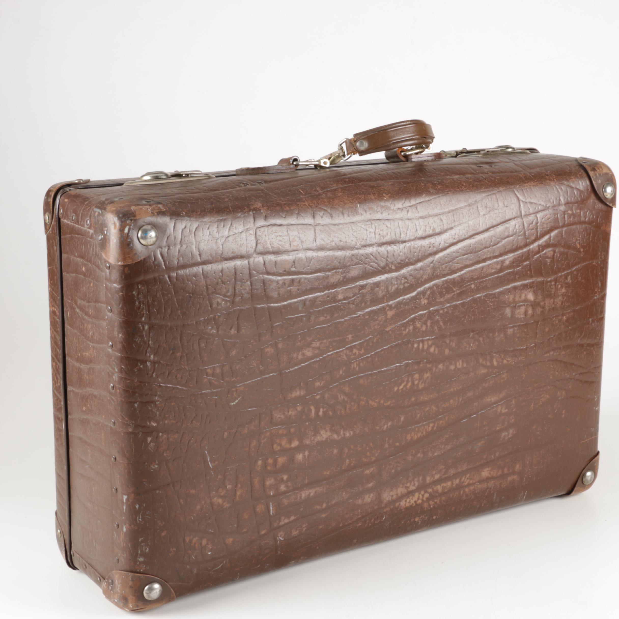 Vintage Echt Vulkanfiber Suitcase