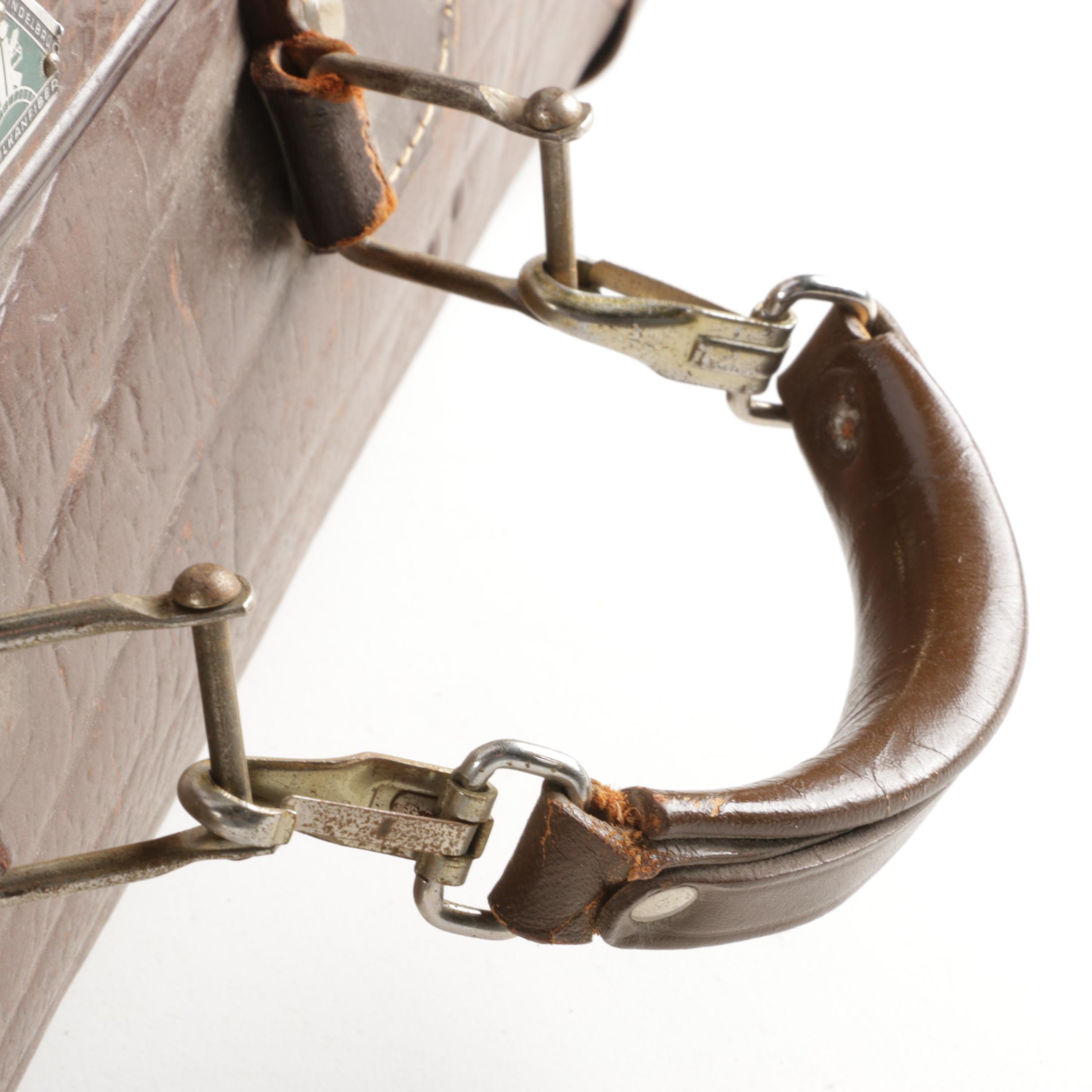 Vintage Echt Vulkanfiber Suitcase