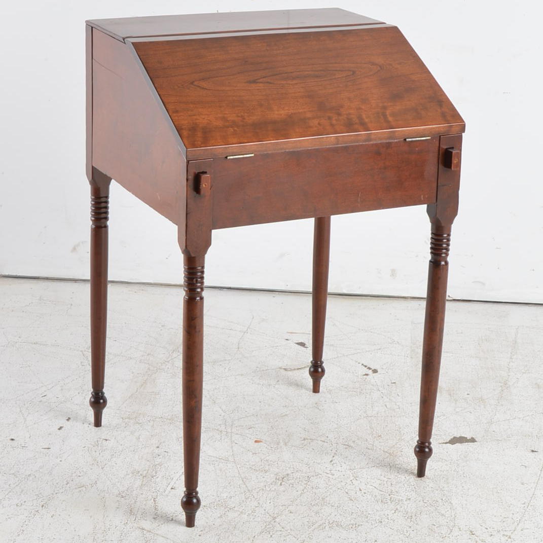 Antique Cherry Slant Front Secretary Desk