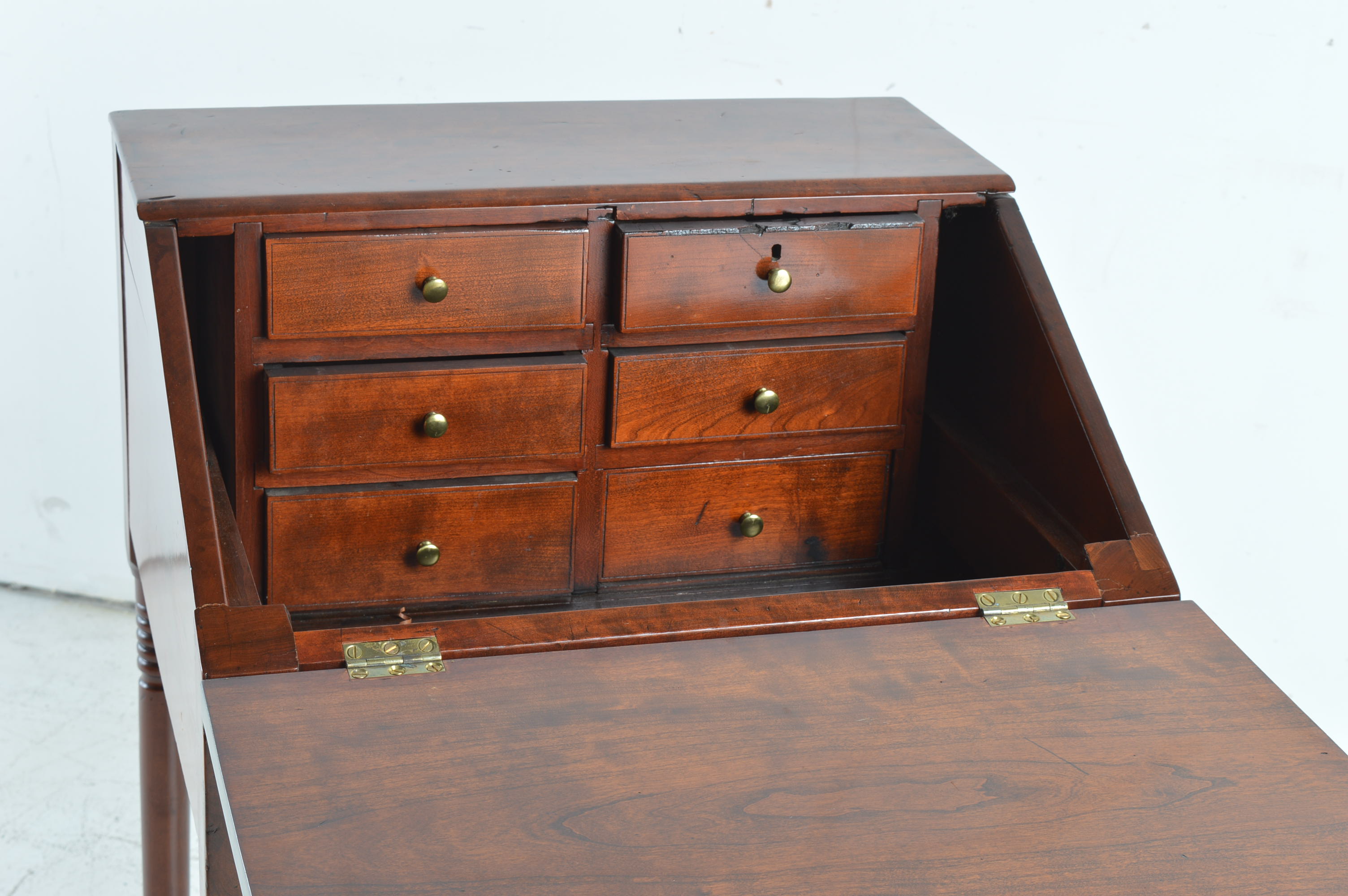 Antique Cherry Slant Front Secretary Desk