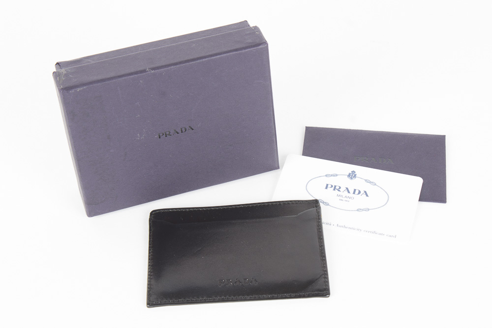 Prada Leather Credit Card Case